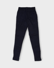 Navy Blue Cotton Palazzo Pants