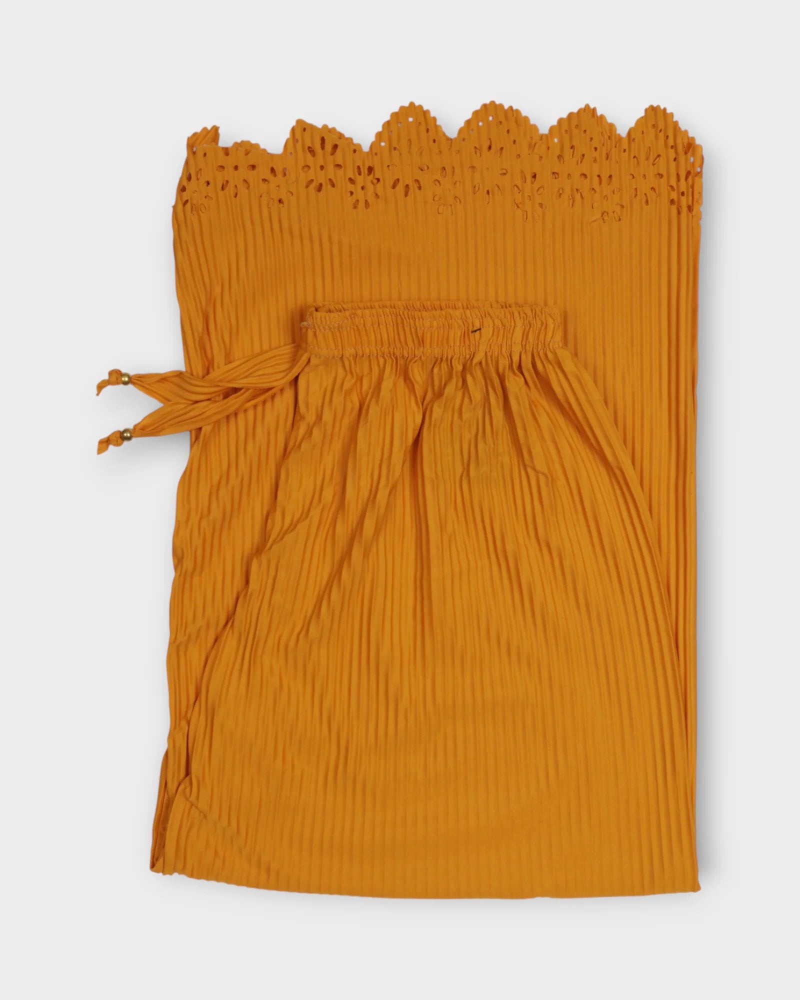 Mustard Cotton Comfortable Fit Palazzo Pants