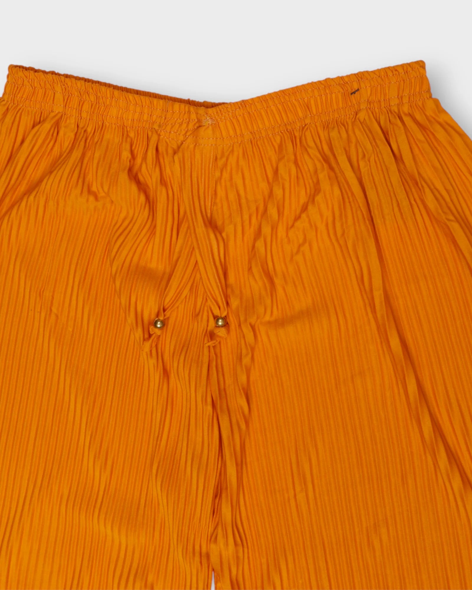 Mustard Cotton Comfortable Fit Palazzo Pants