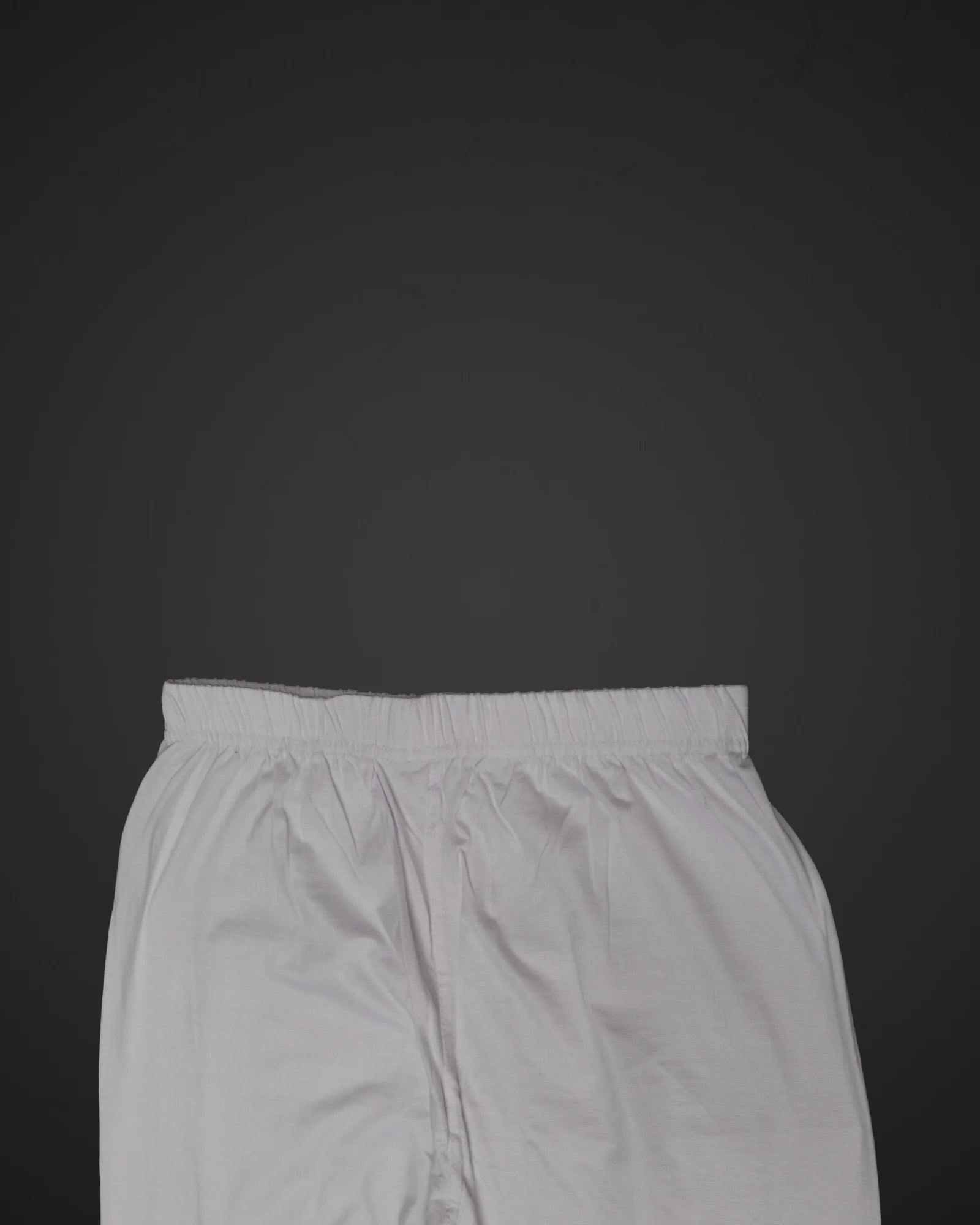 White Lycra Cotton Leggings