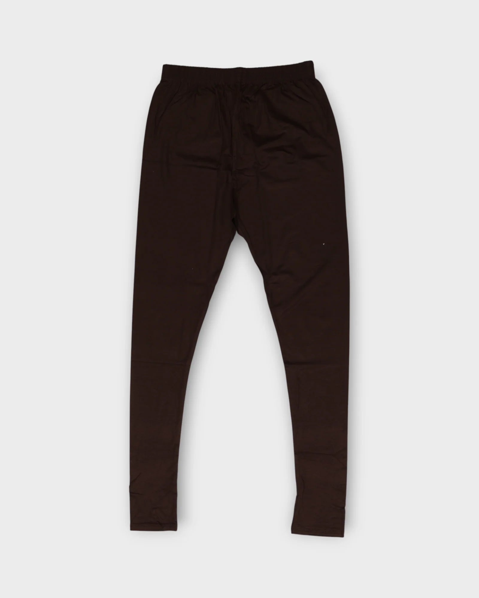Dark Brown Lycra Cotton Leggings
