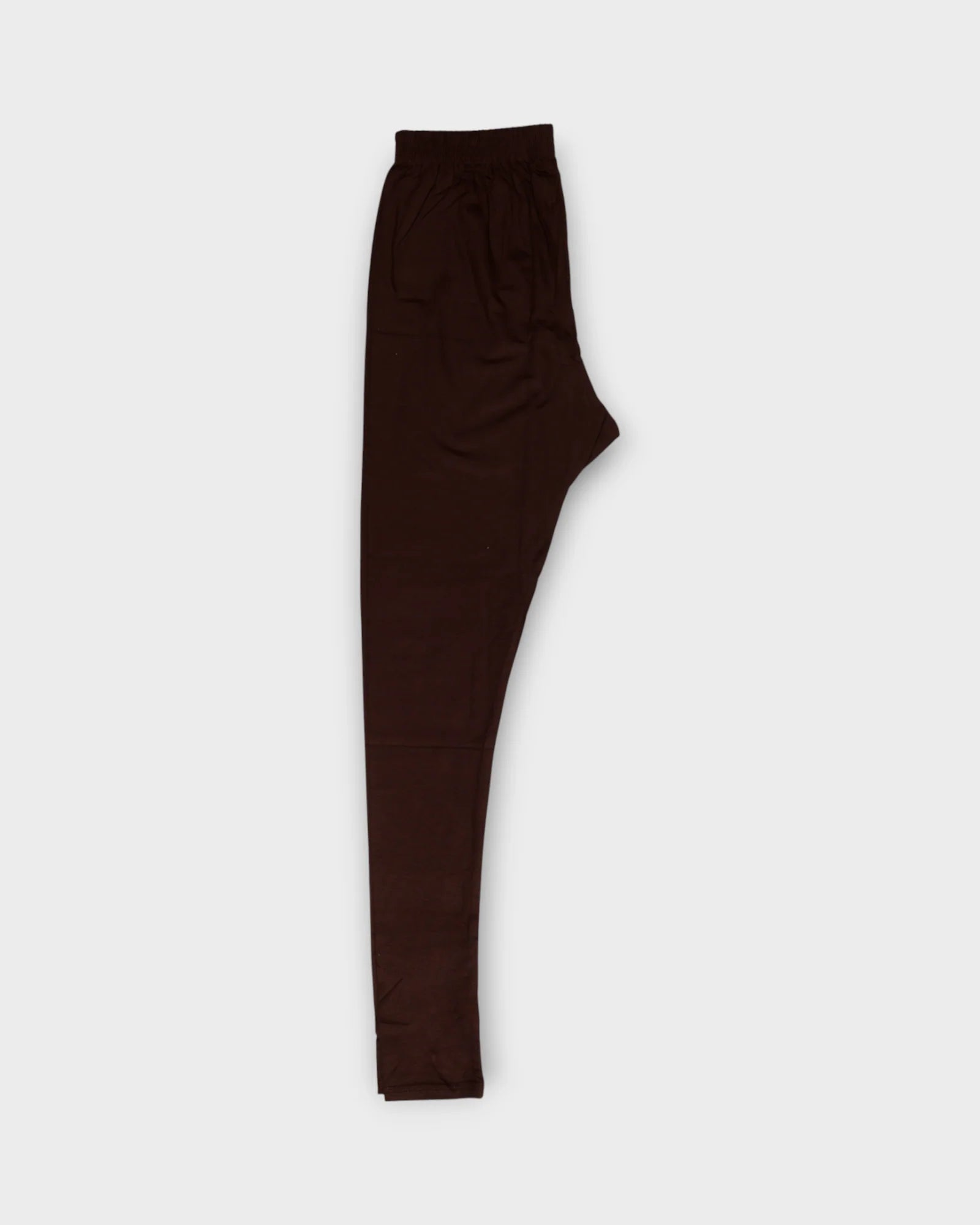 Dark Brown Lycra Cotton Leggings