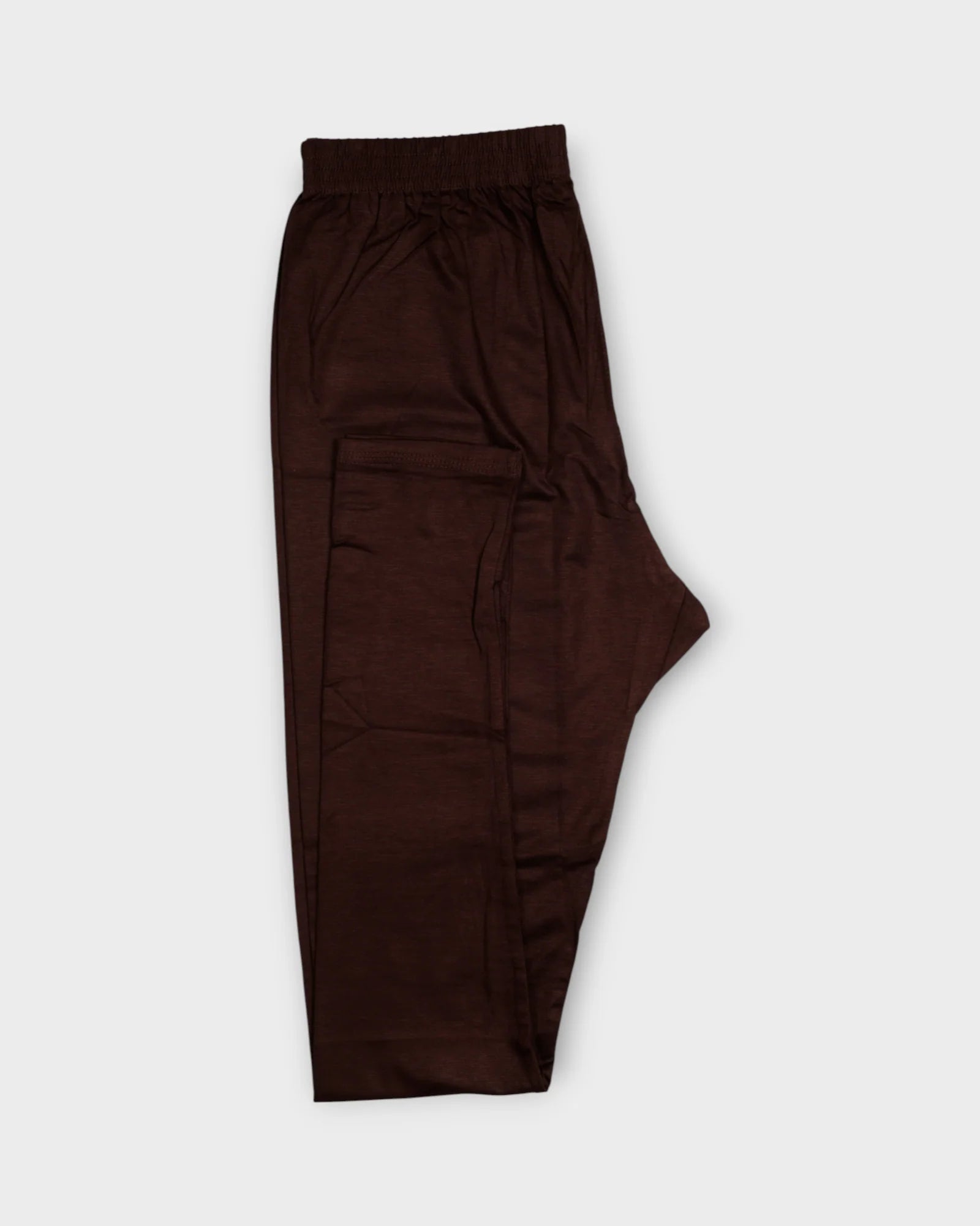 Dark Brown Lycra Cotton Leggings