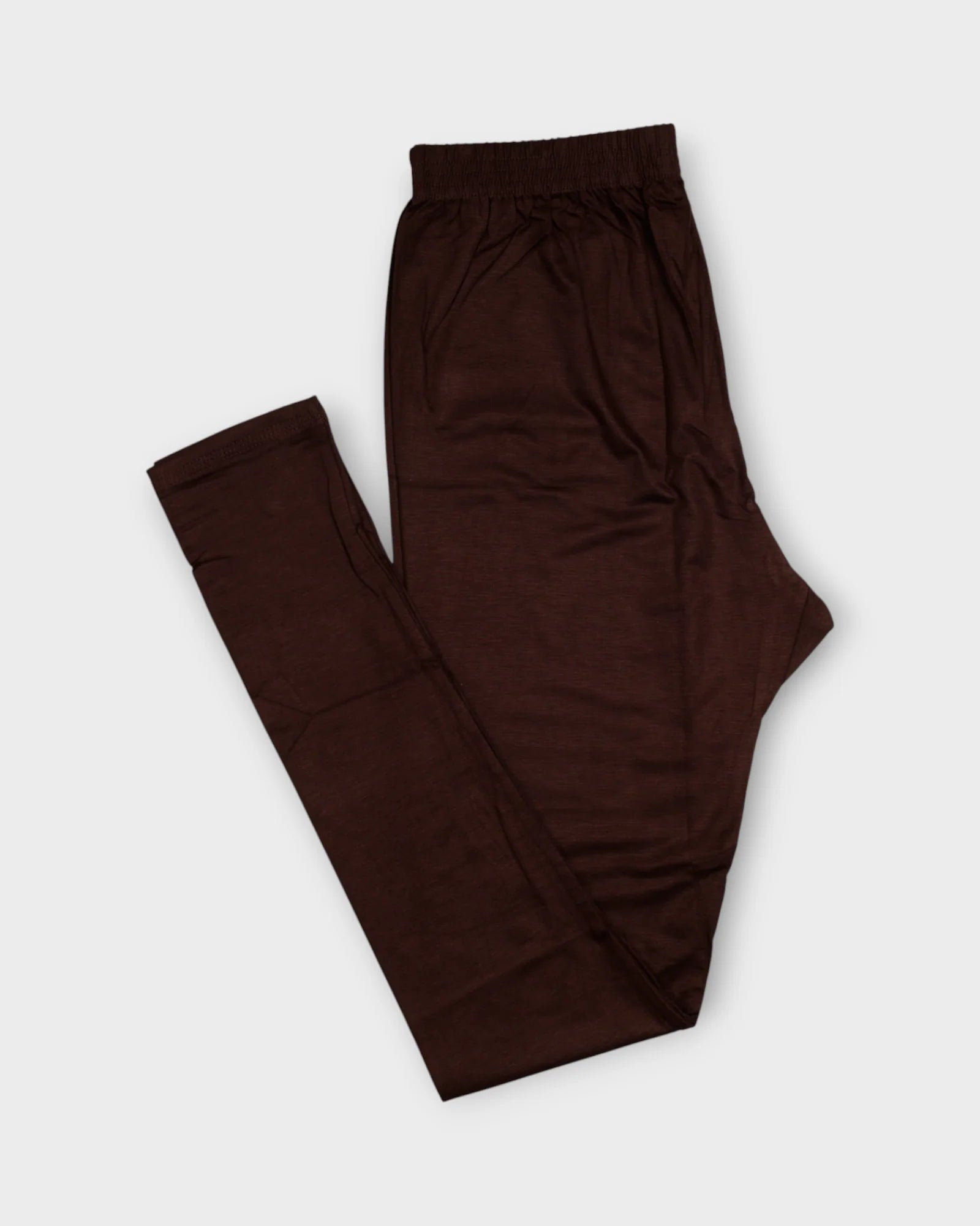 Dark Brown Lycra Cotton Leggings