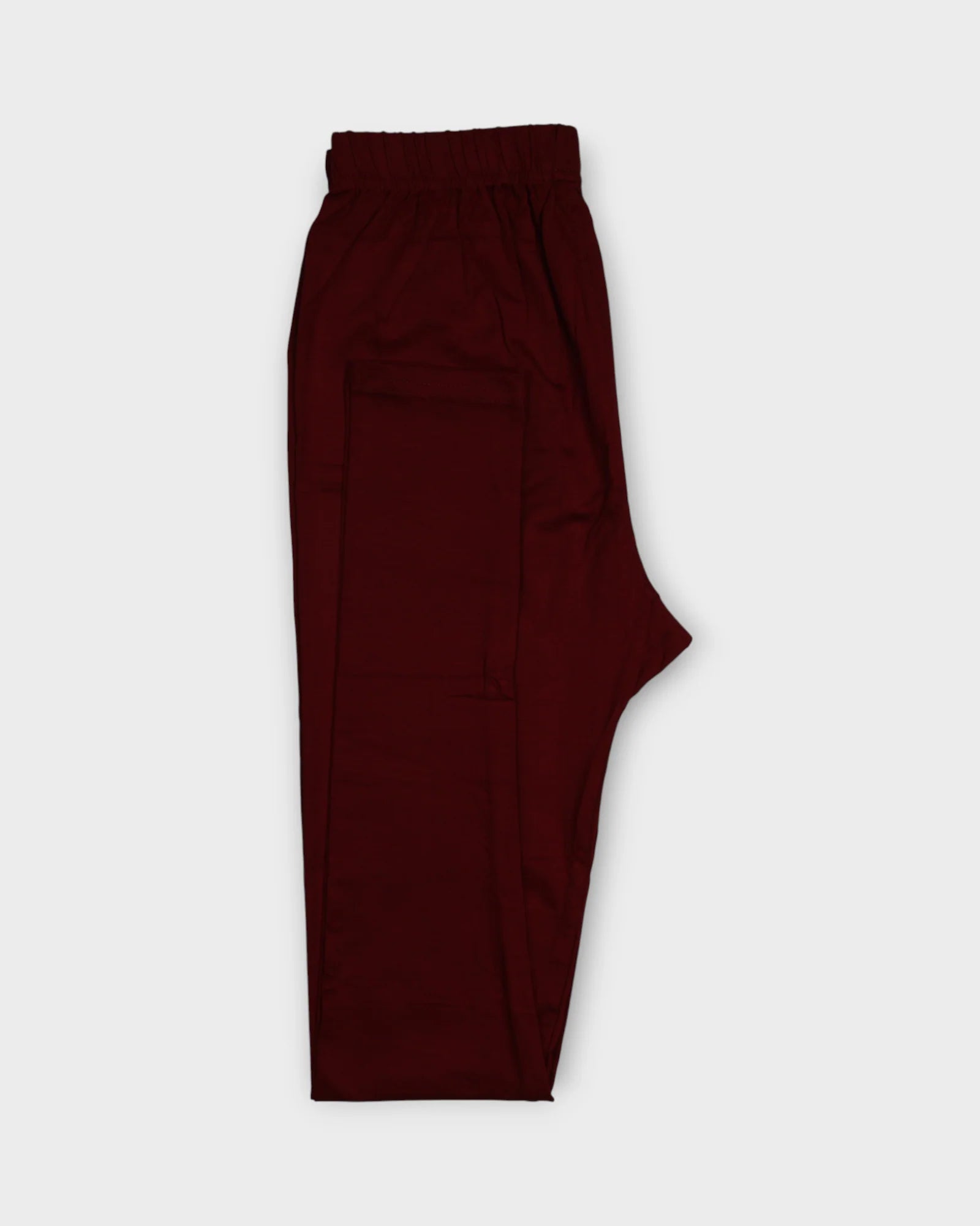 Maroon Cotton Leggings With Comfortable Fit