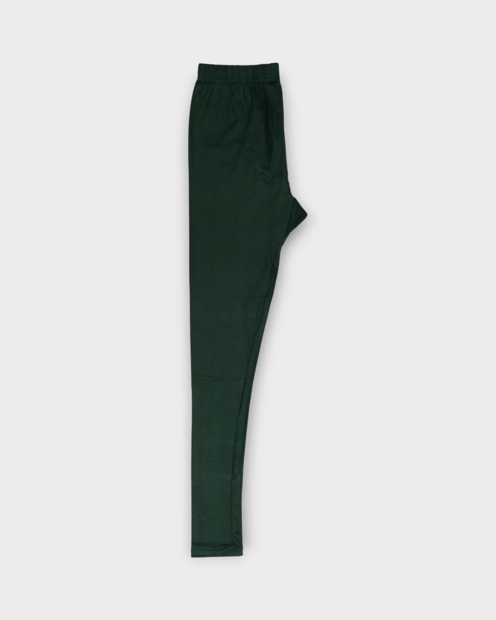 Bottle Green Cotton Lycra Leggings