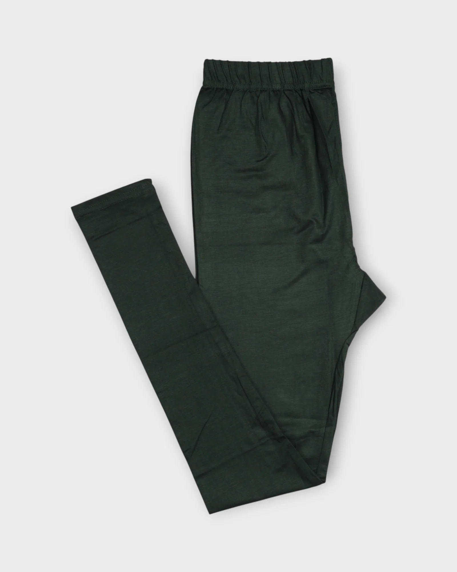Bottle Green Cotton Lycra Leggings