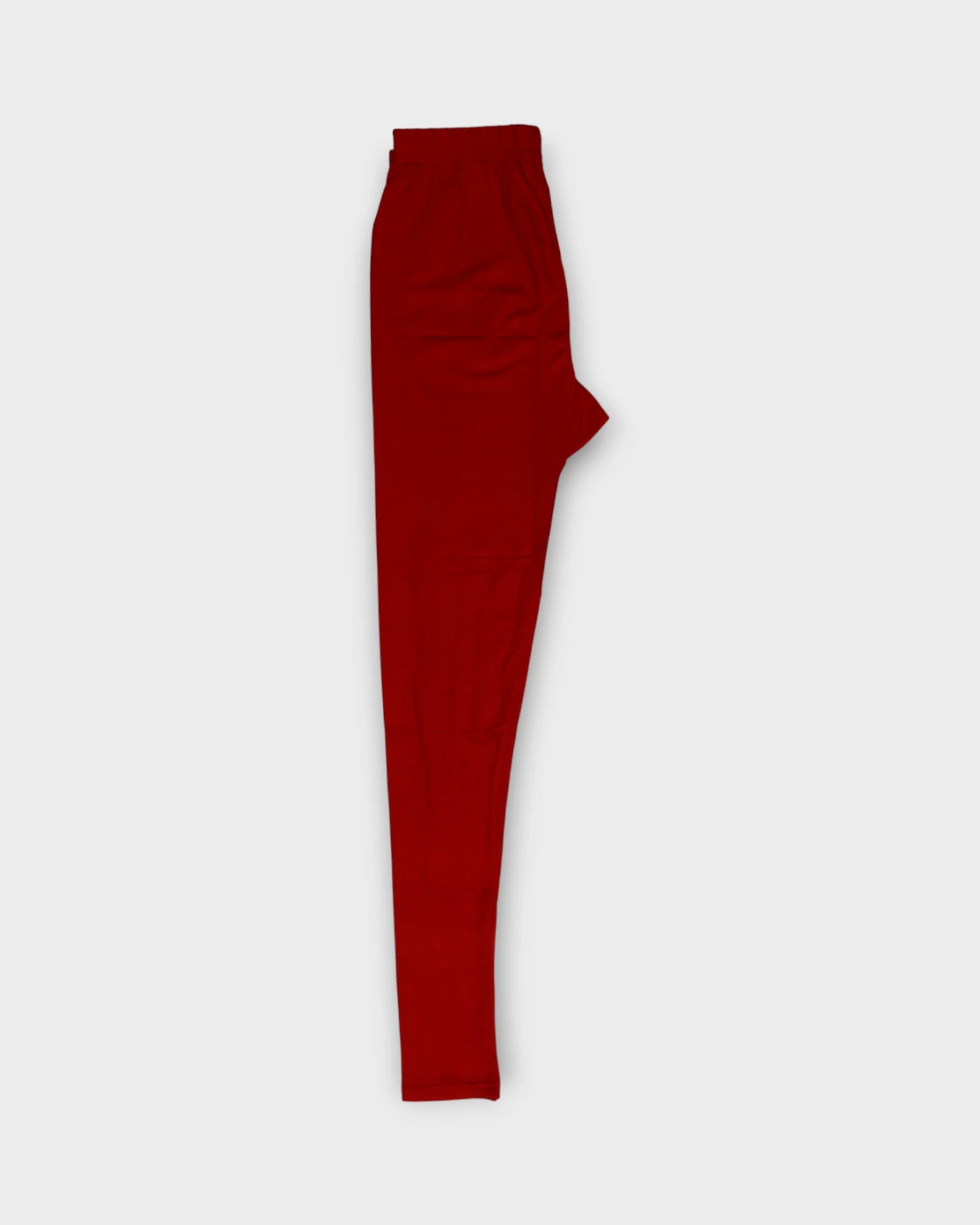Red Lycra Leggings With Comfortable Fit
