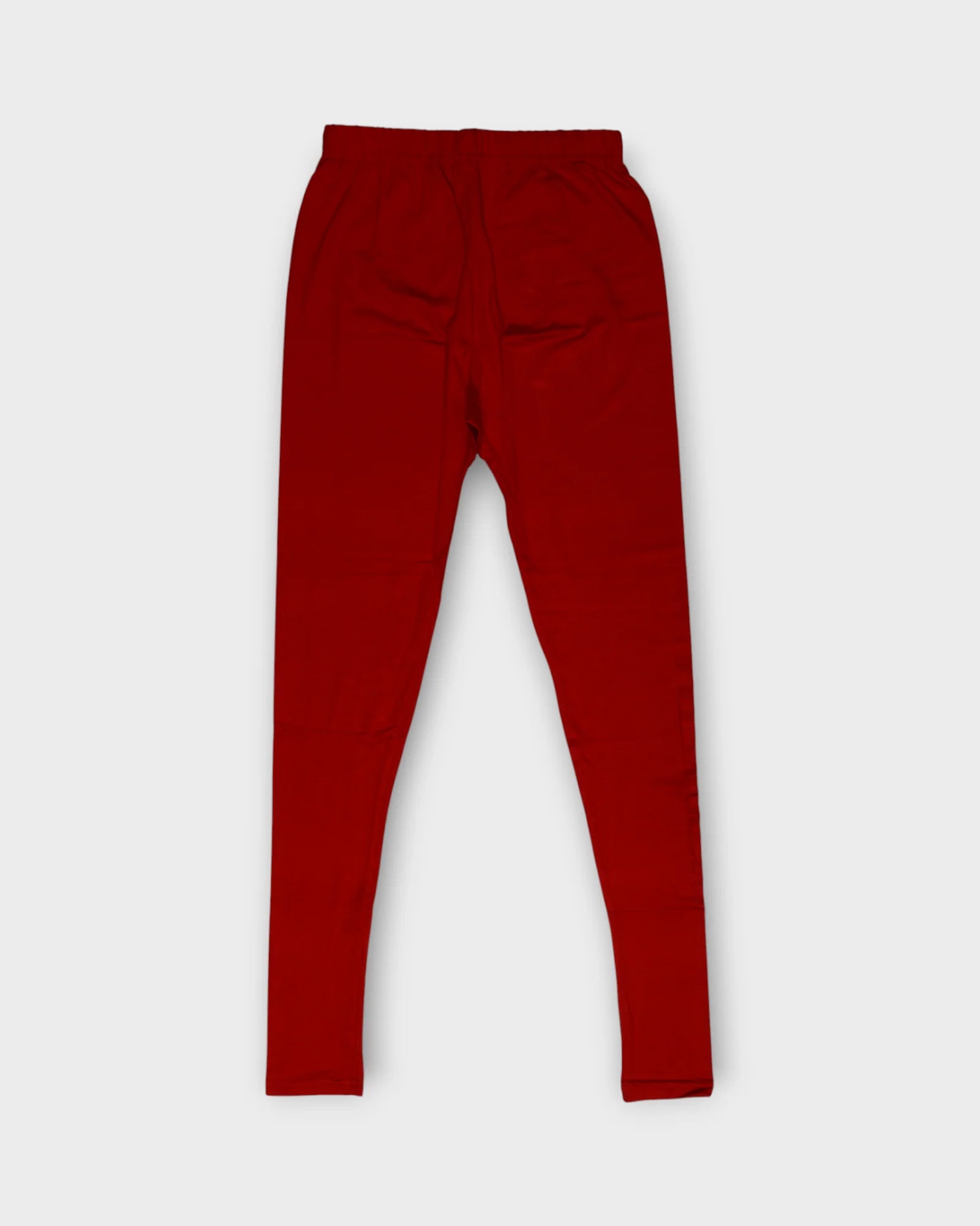 Red Lycra Leggings With Comfortable Fit