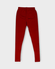 Red Lycra Leggings With Comfortable Fit