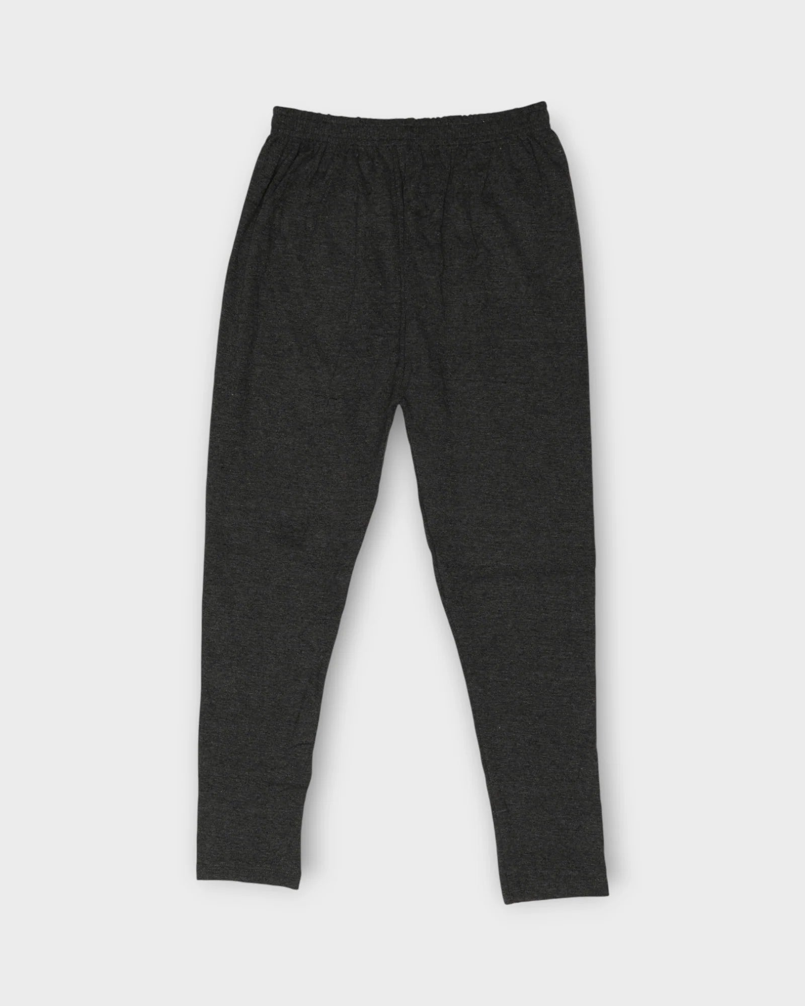 Grey Lycra Cotton Leggings With Ethnic Flair