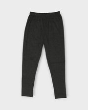 Grey Lycra Cotton Leggings With Ethnic Flair