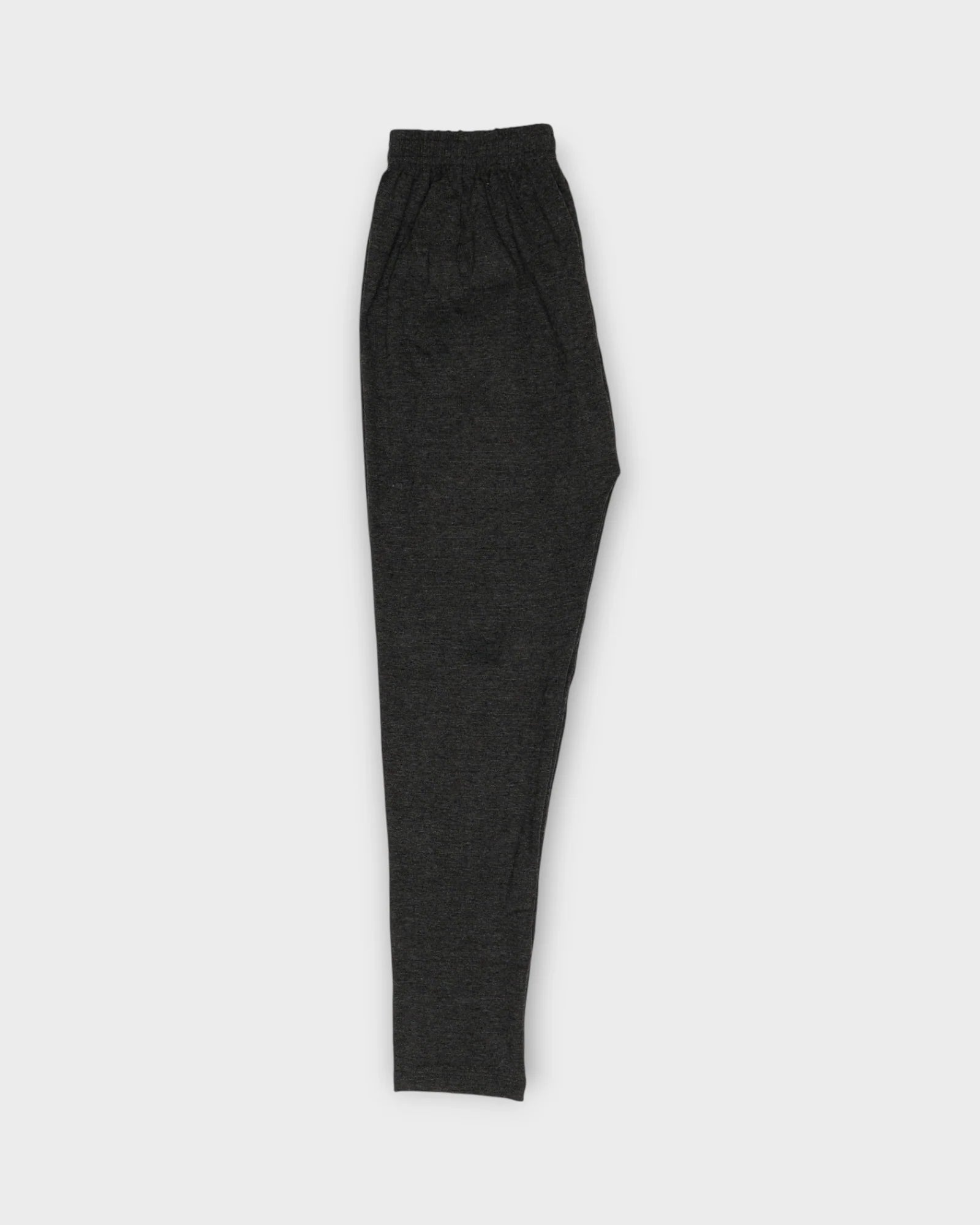 Grey Lycra Cotton Leggings With Ethnic Flair