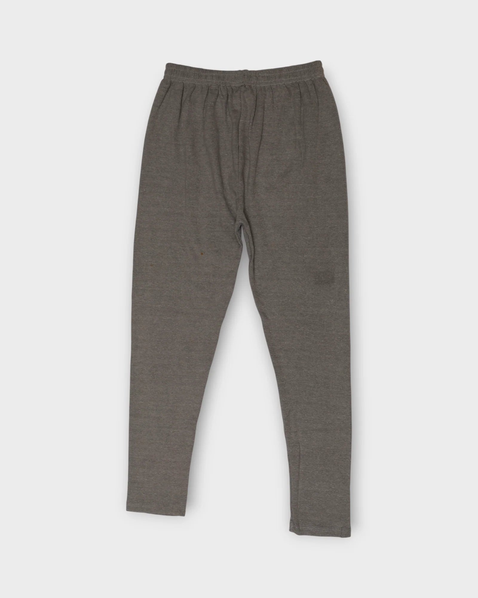 Light Grey Lycra Cotton Ankle Leggings