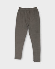 Light Grey Lycra Cotton Ankle Leggings