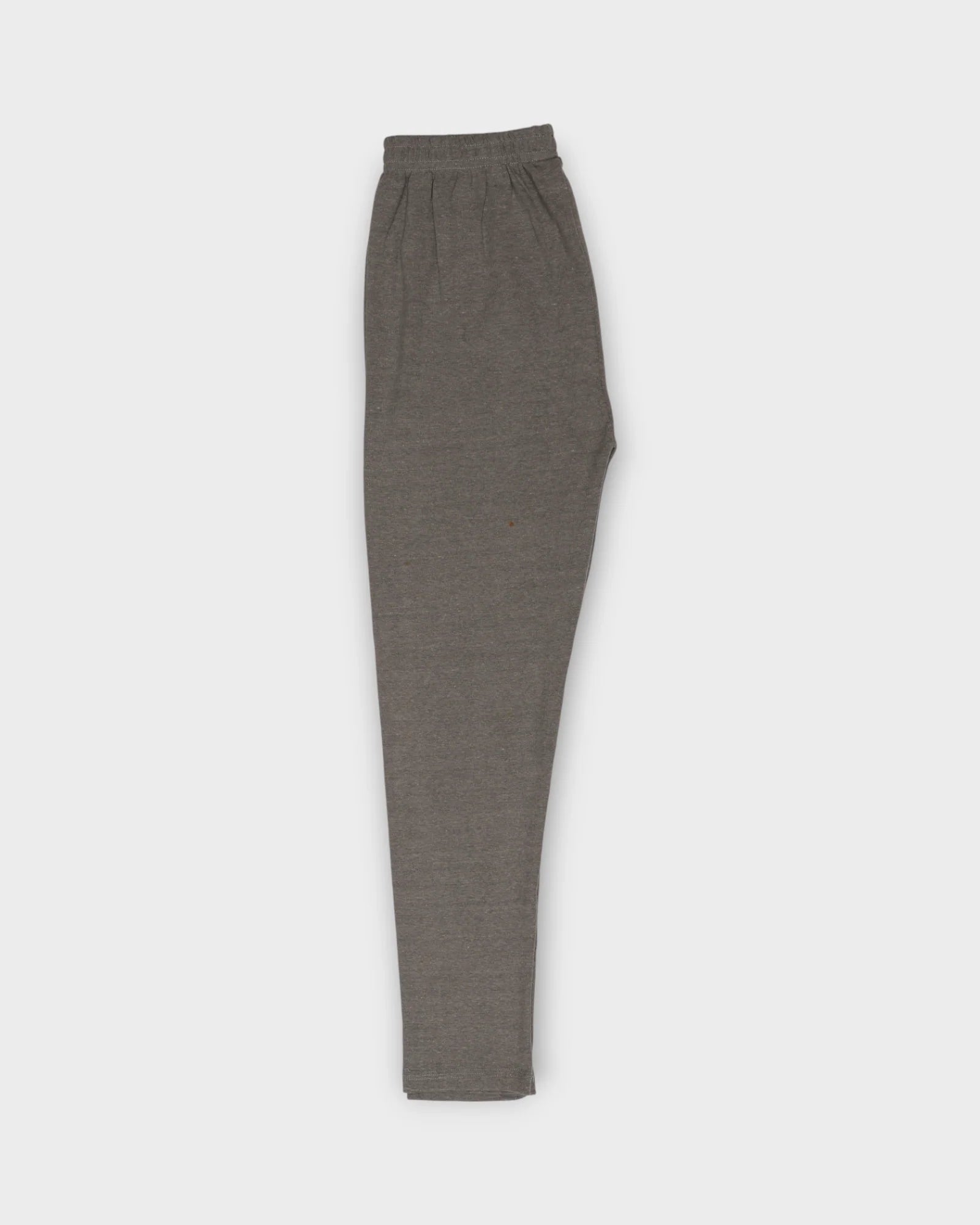 Light Grey Lycra Cotton Ankle Leggings