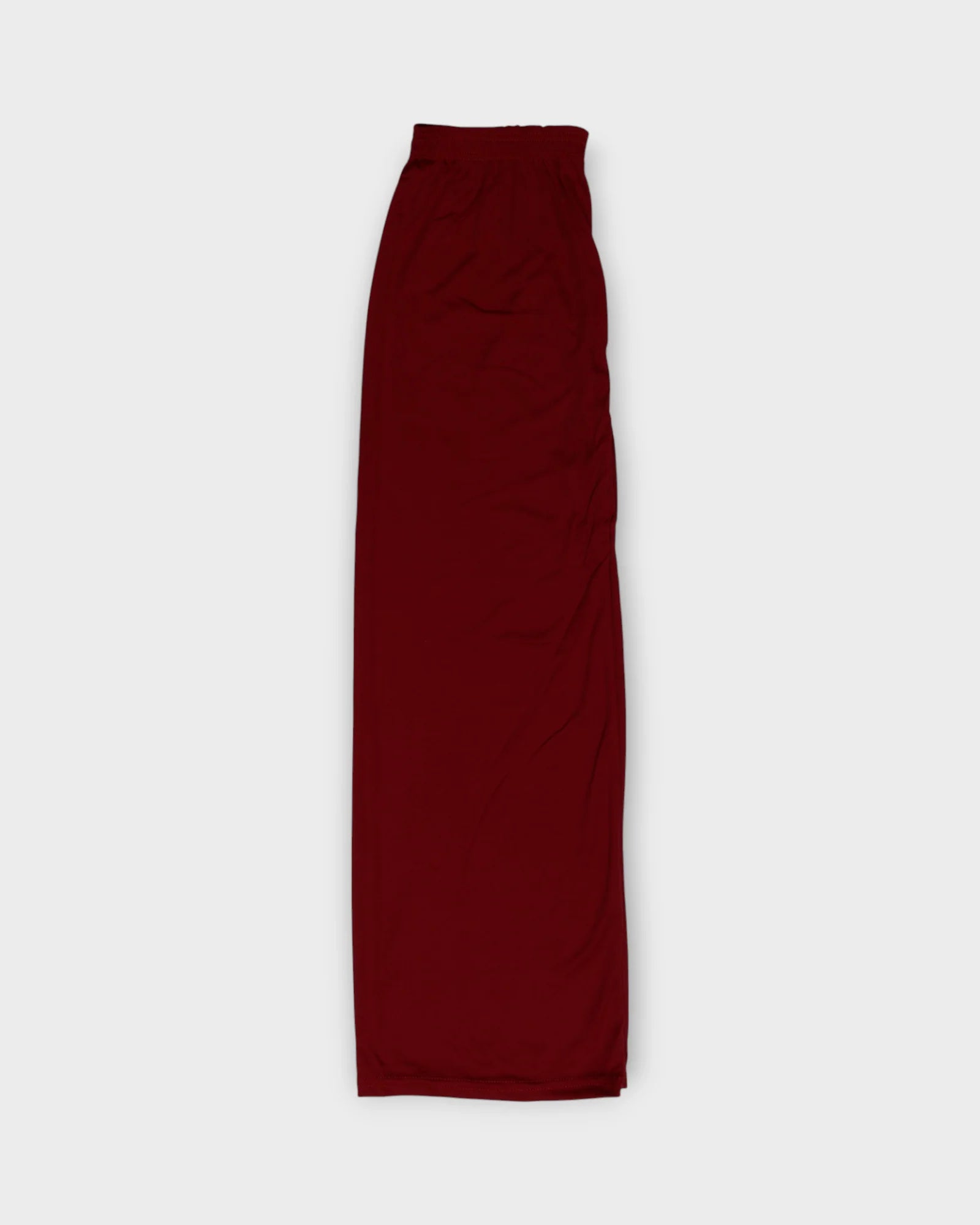 Maroon Cotton Flared Palazzos