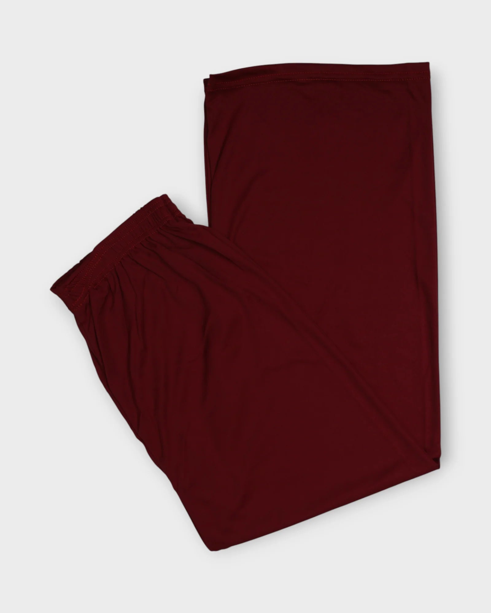 Maroon Cotton Flared Palazzos