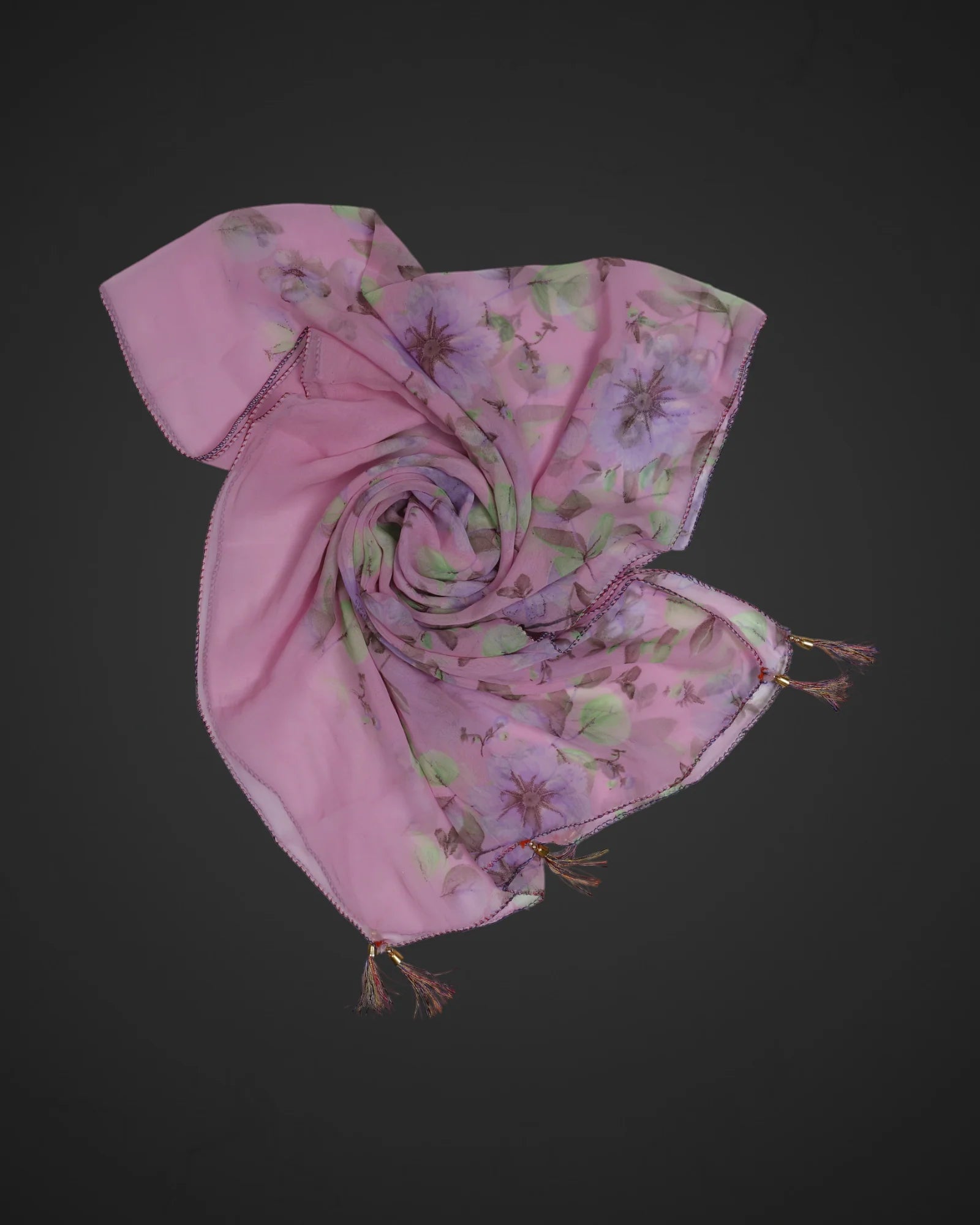 Vintage Floral Delicate Scarf