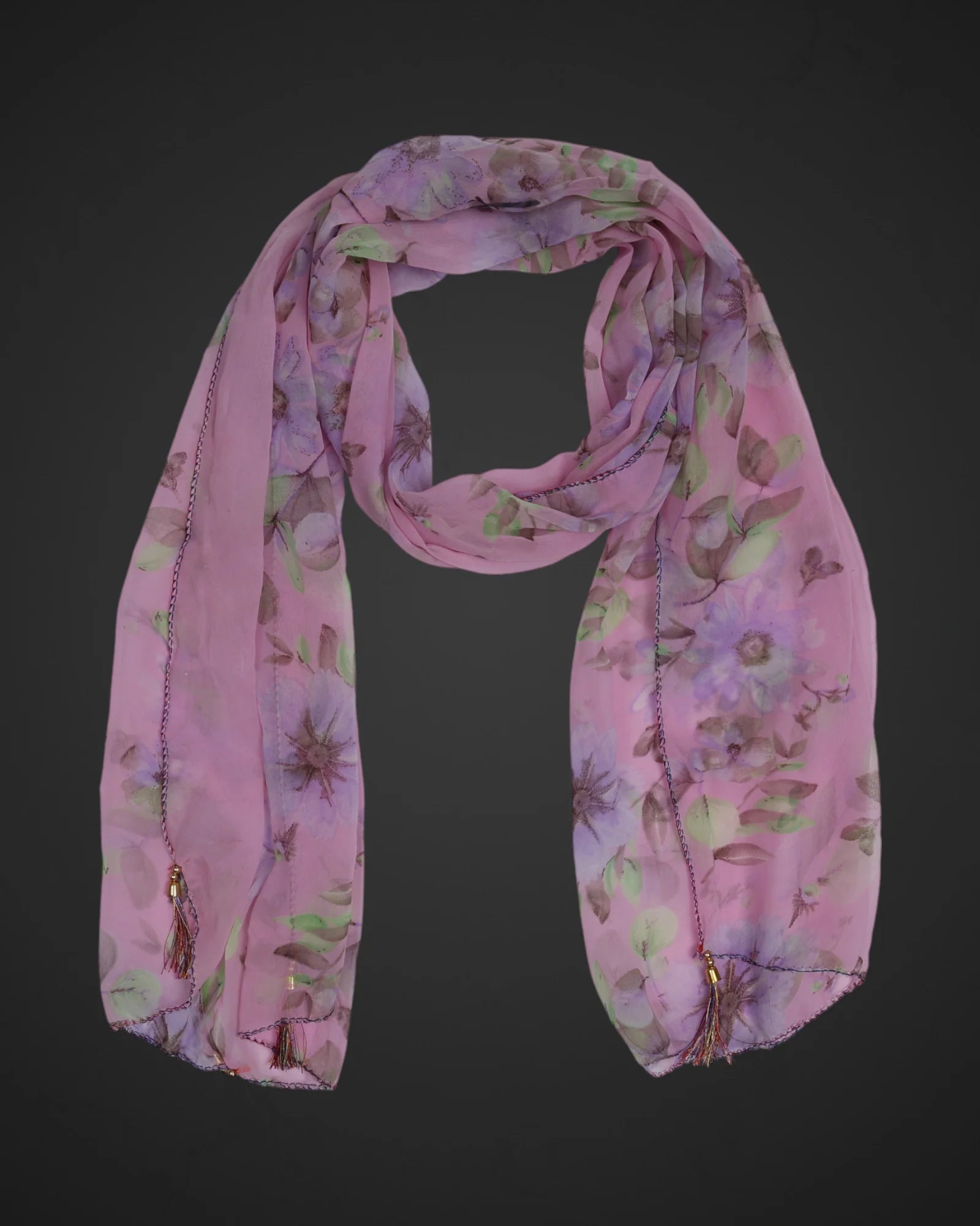 Vintage Floral Delicate Scarf