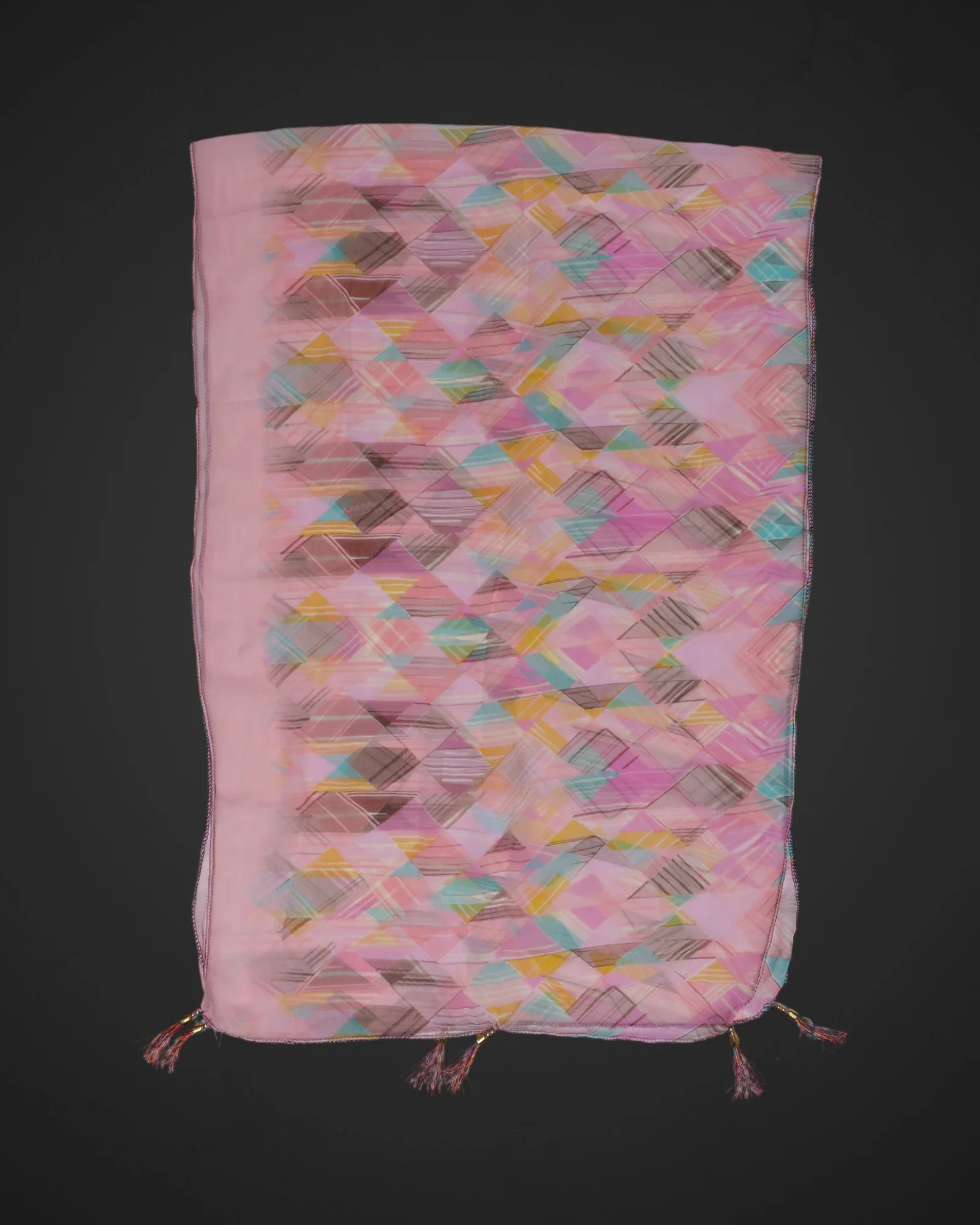 Fashionable Slim Geometric Scarf