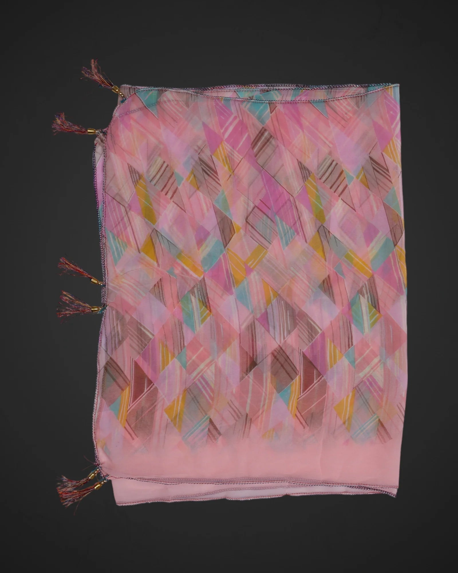 Fashionable Slim Geometric Scarf