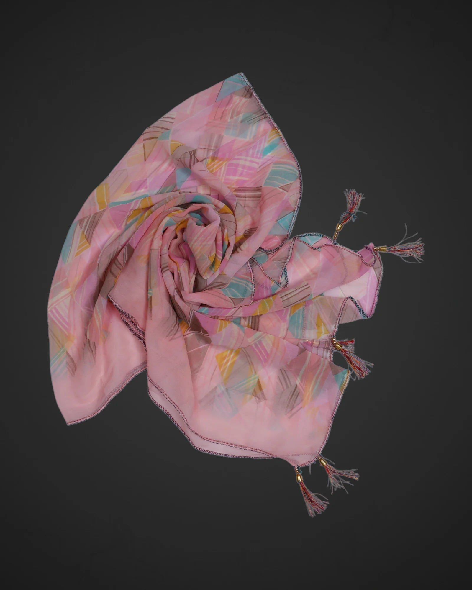 Fashionable Slim Geometric Scarf