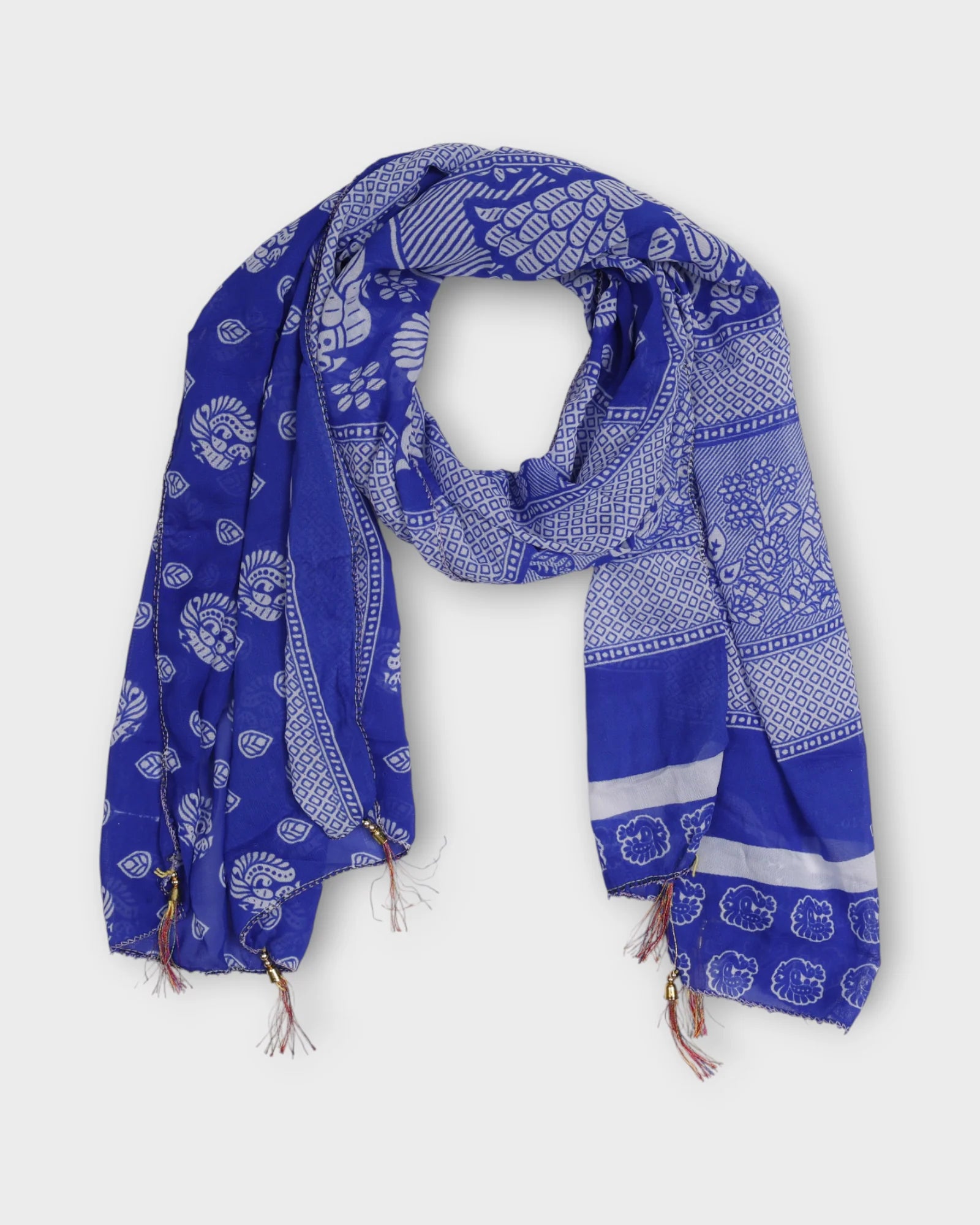 Vibrant Peacock Scarf