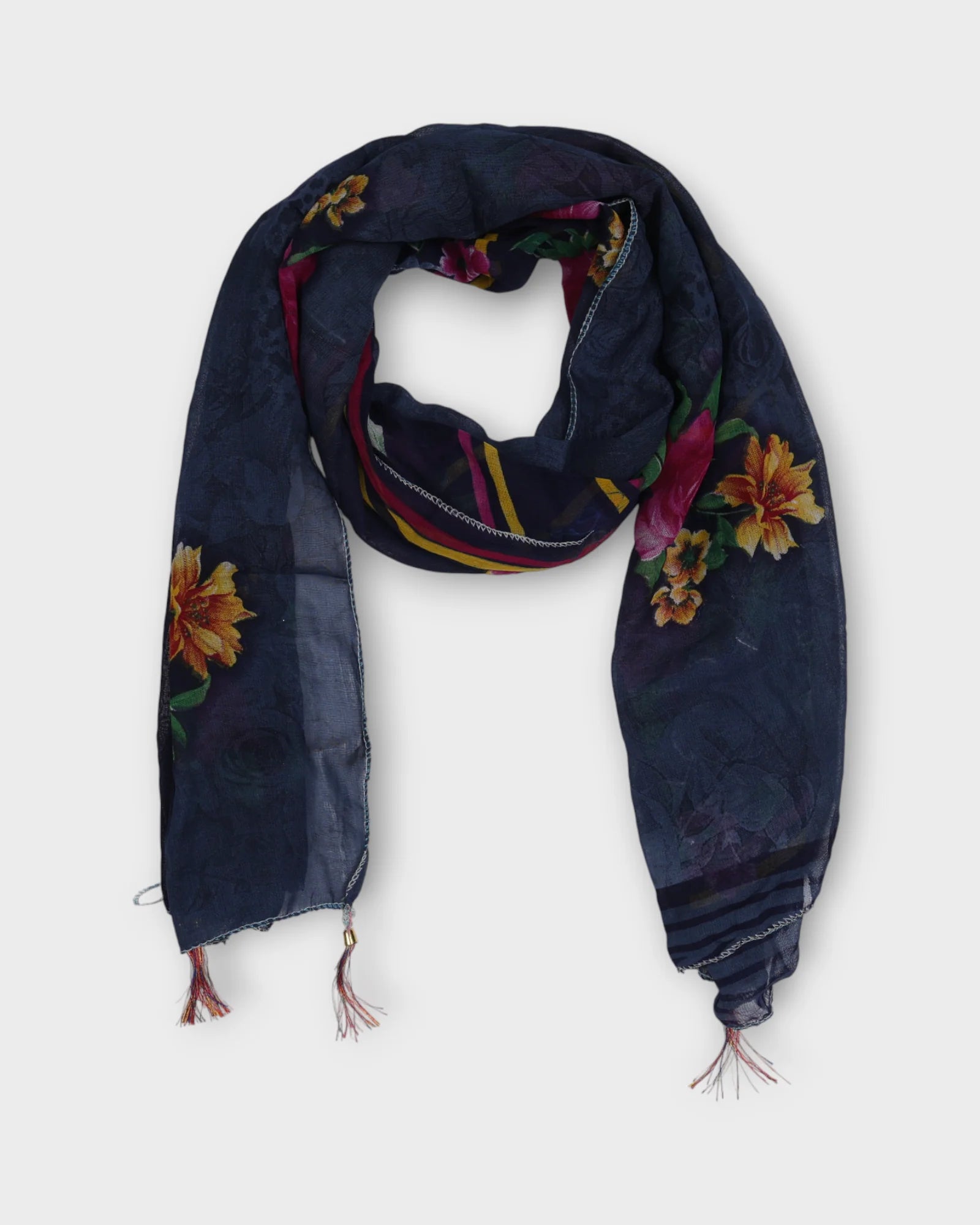 Charming Flower Print Scarf