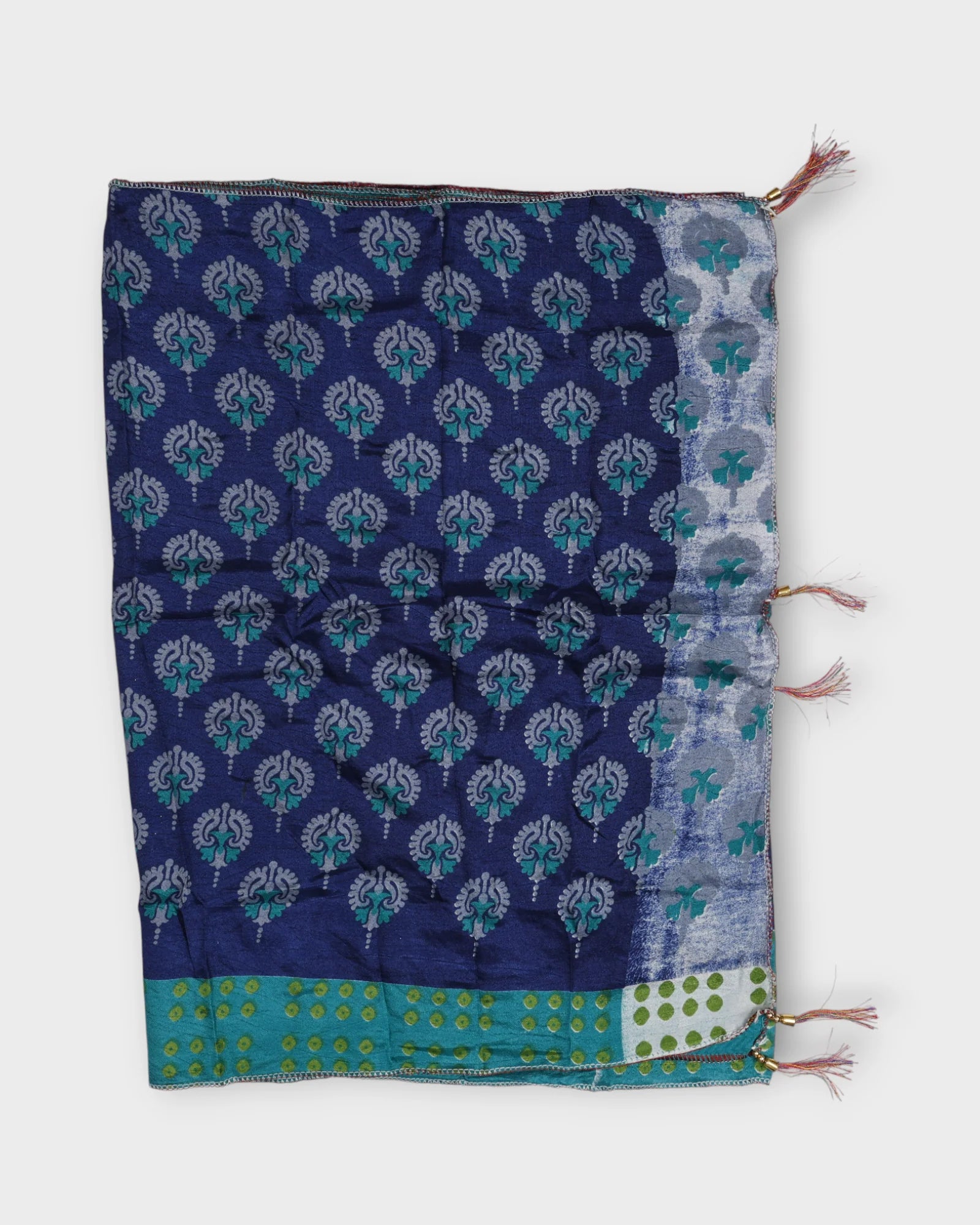 Silk Blend Ethnic Scarf