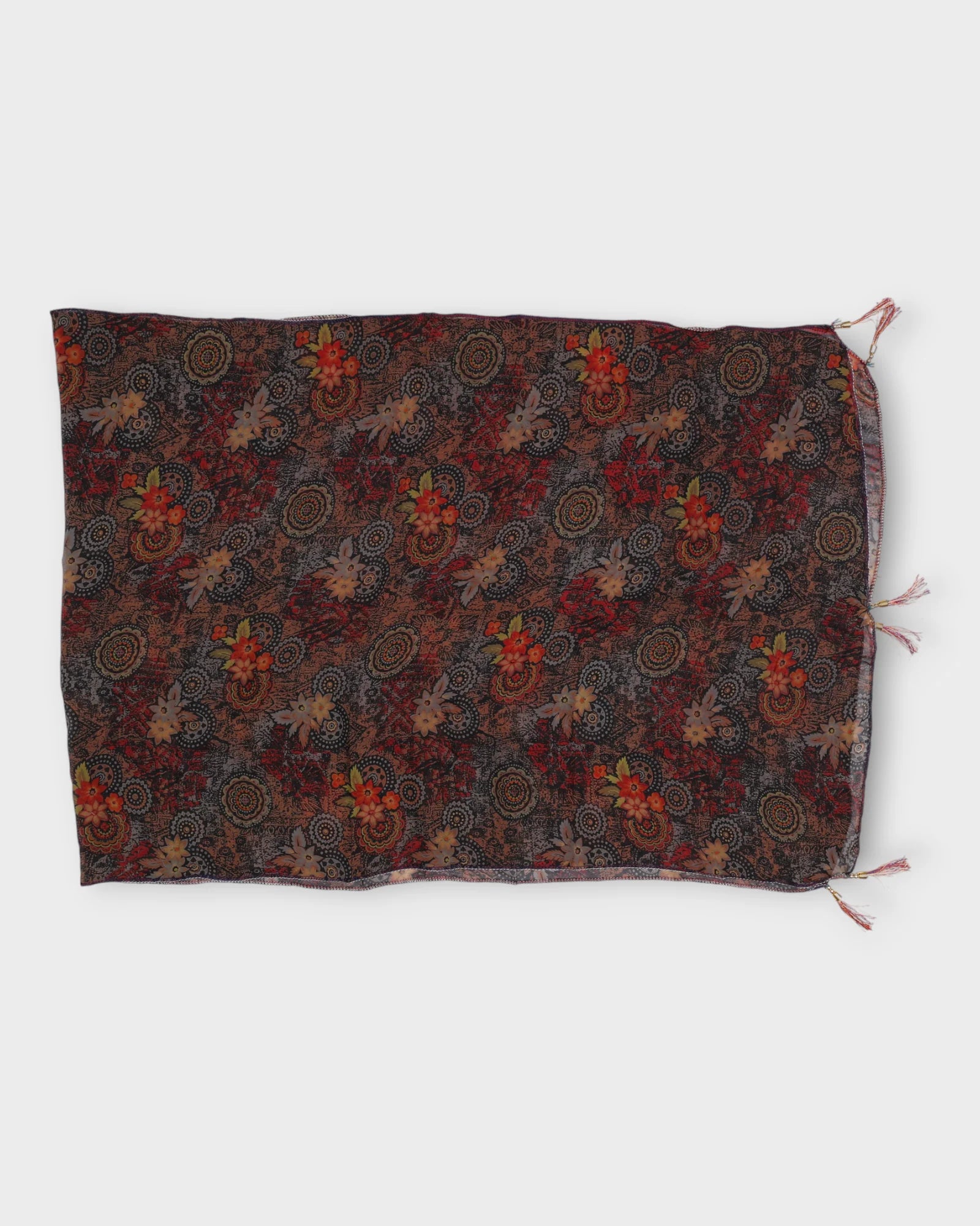 Stylish Autumn Flower Scarf