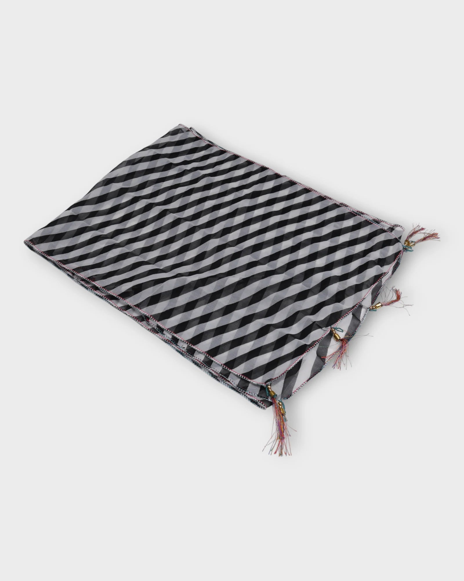 Classic Black and White Scarf
