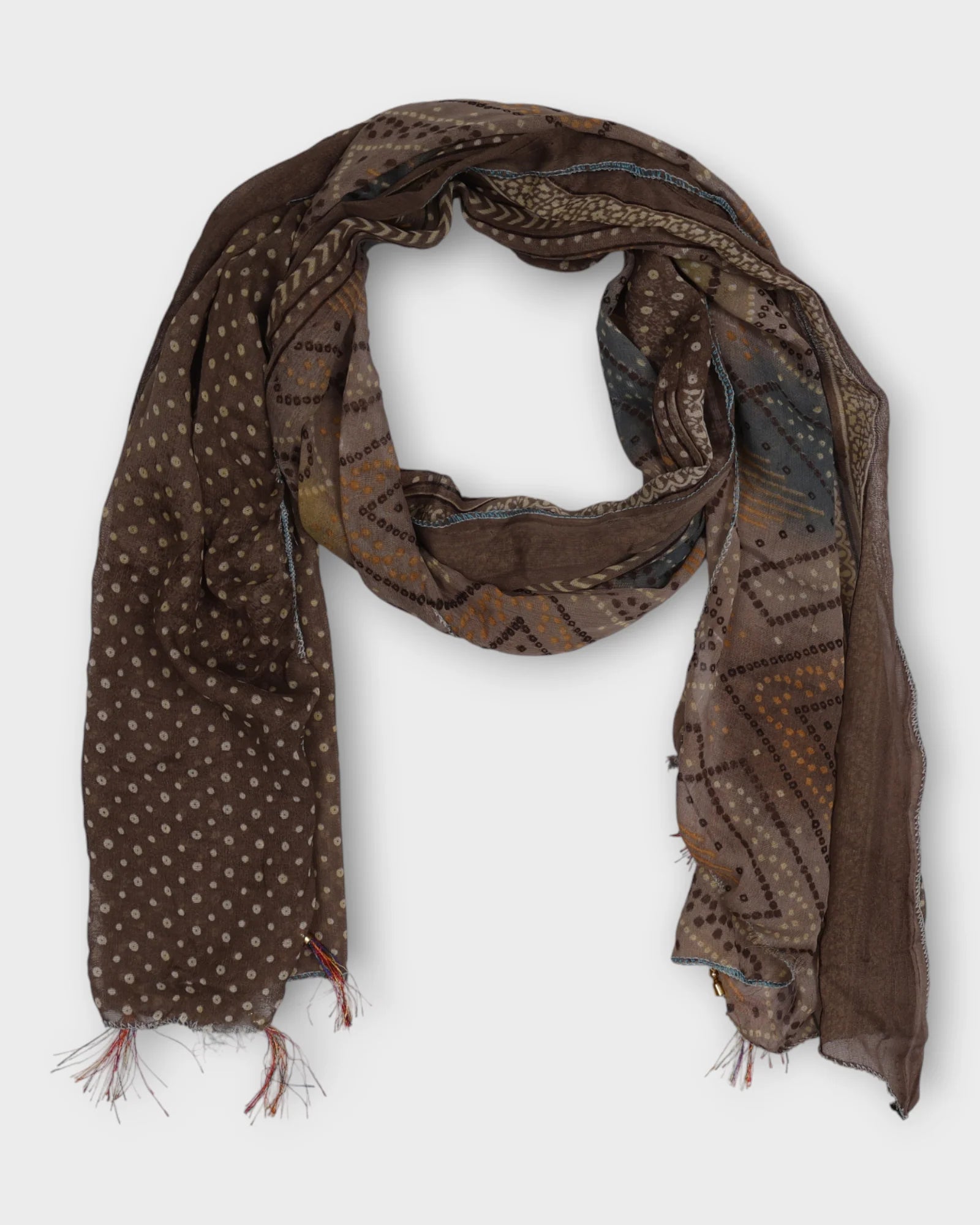 Bandhani Print Scarf for Women