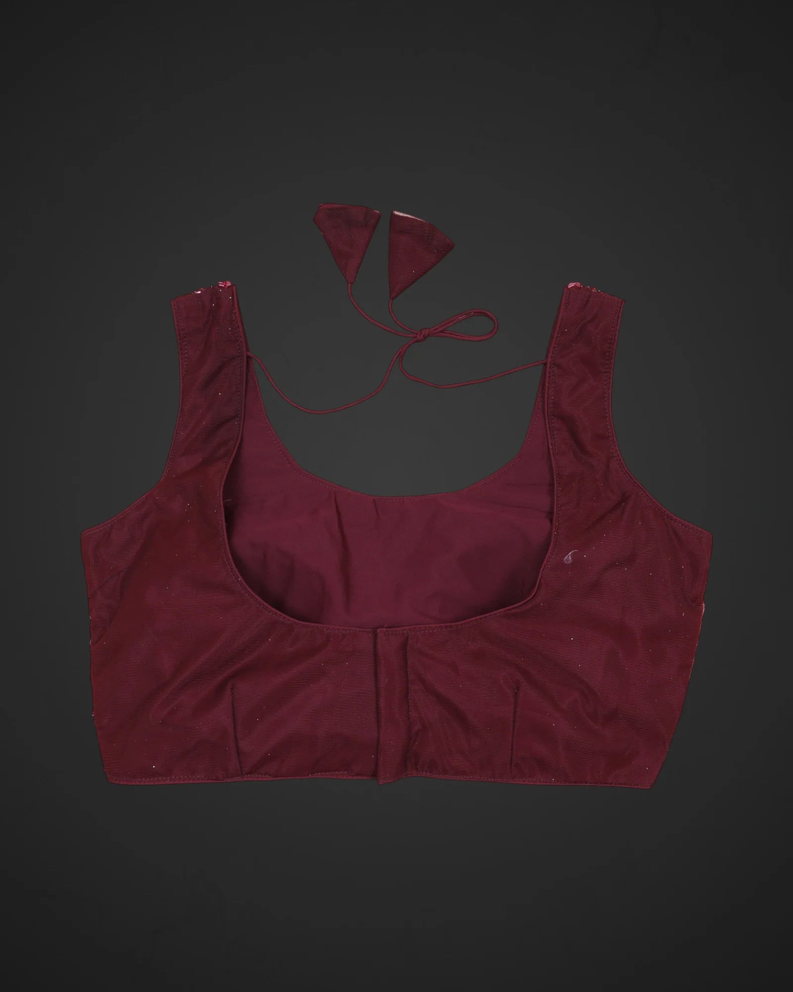 Net U Neck Readymade Blouse With Closure