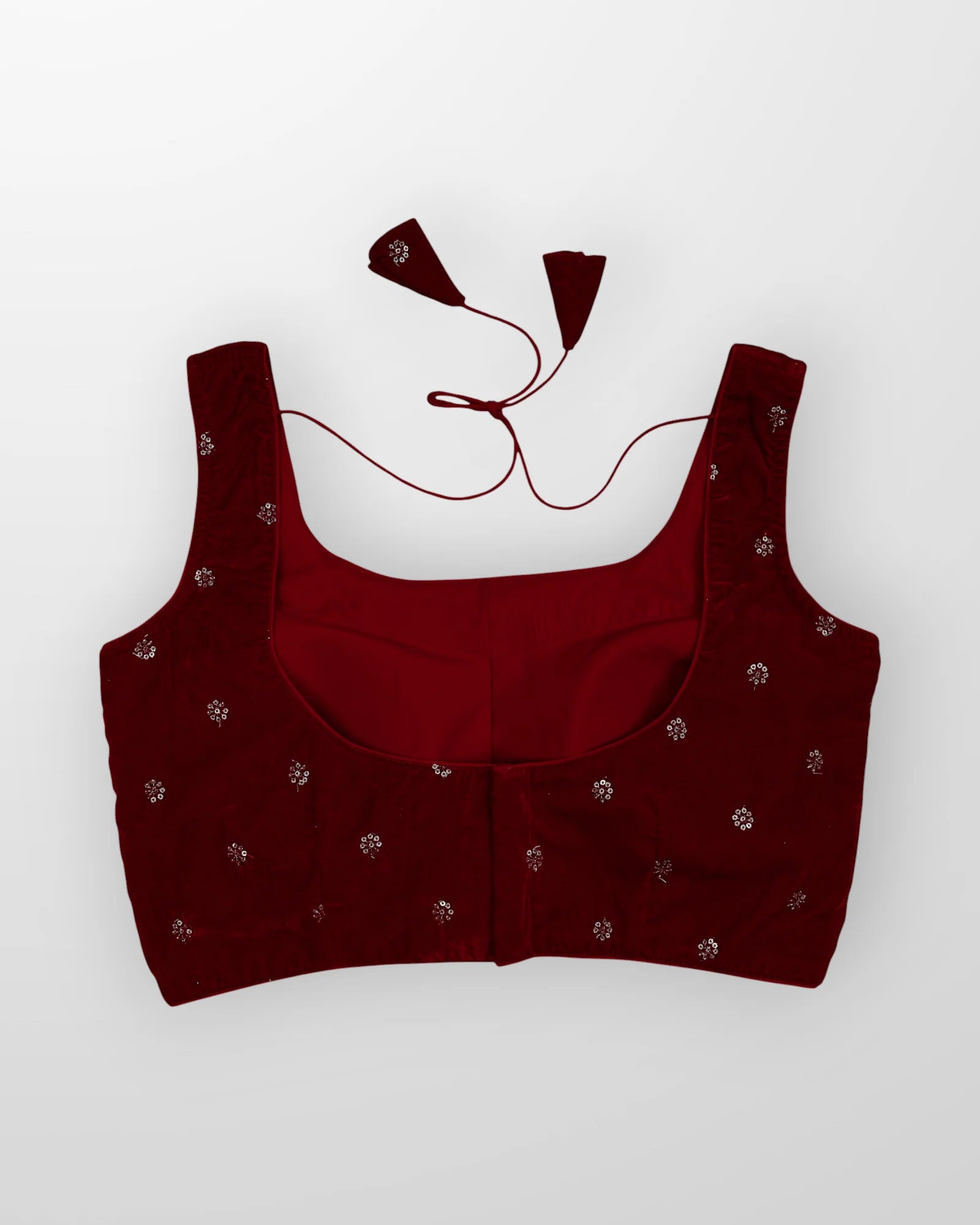 Velvet Charm Ready to Wear Square Neck Blouse