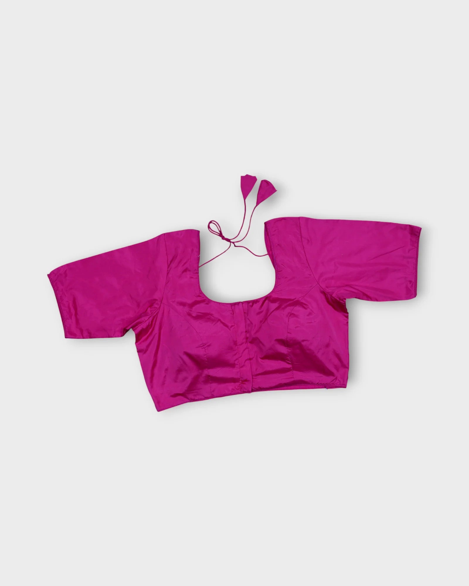 Silk U Neck Blouse Grace Meets Festive Charm