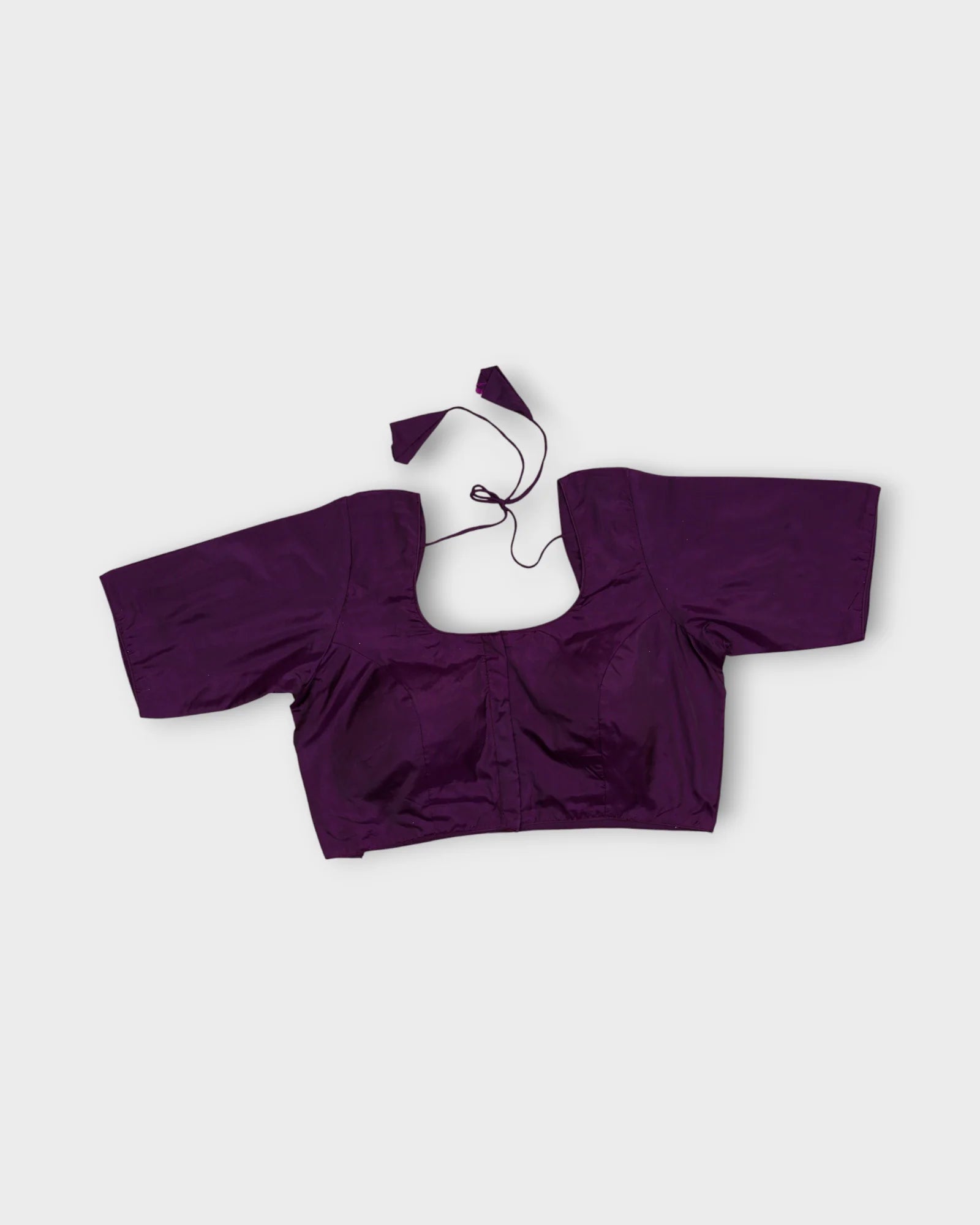 Silk U Neck Blouse Grace Meets Festive Charm