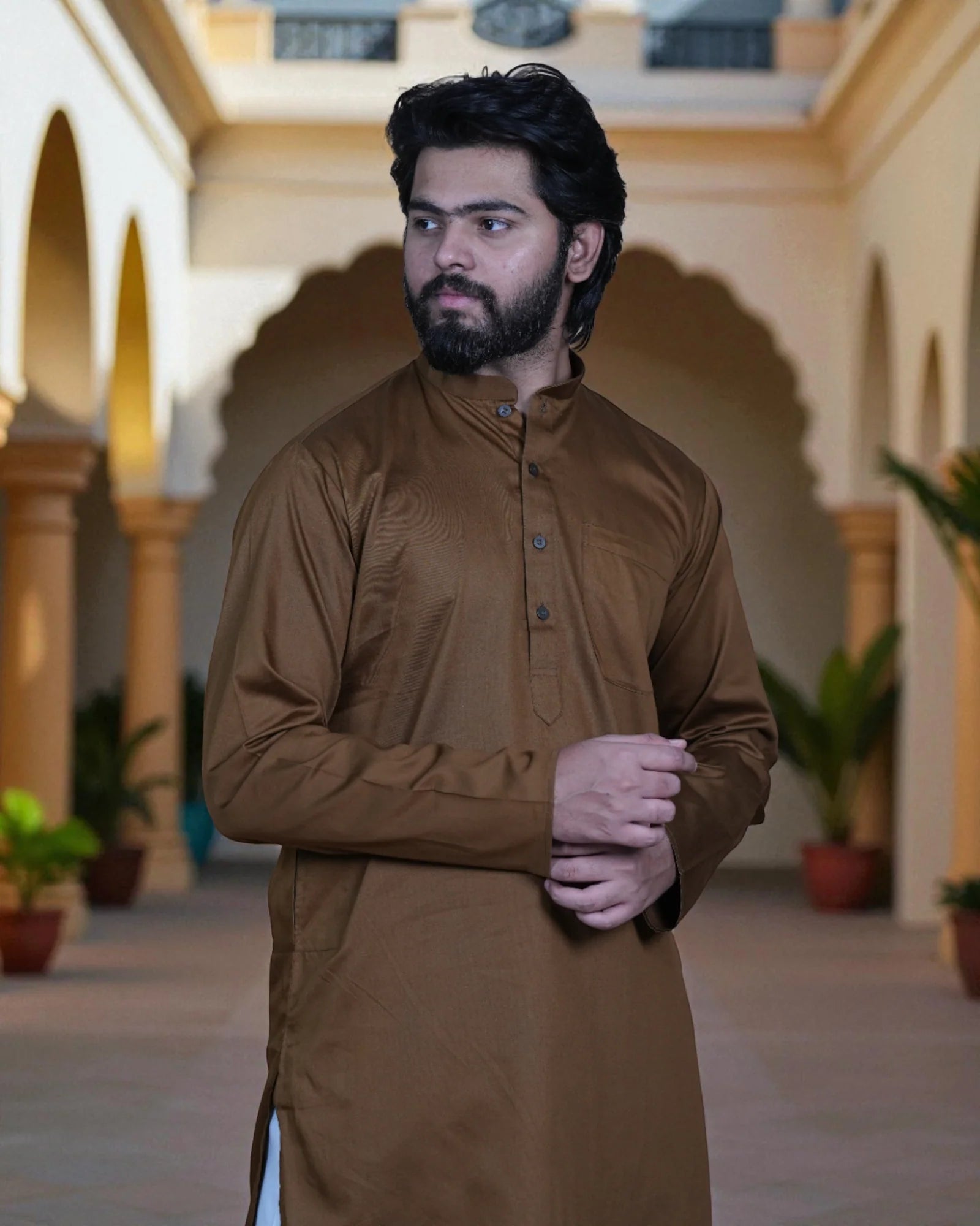 Cotton Plain Kurta Pajama Set