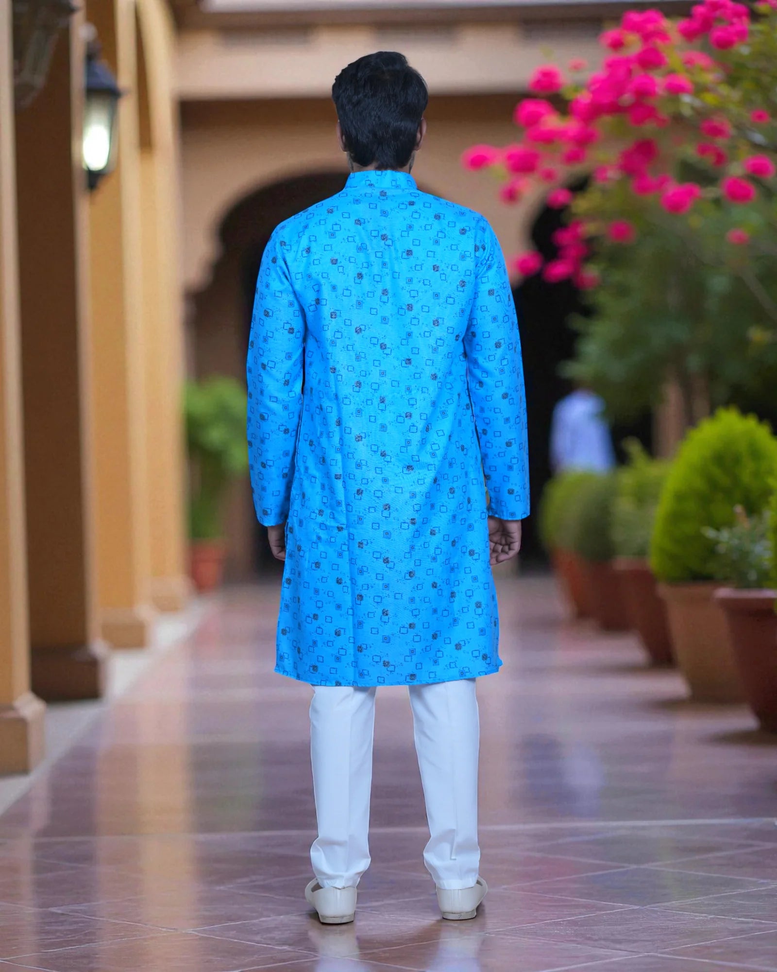 Cotton Block Printed Kurta Pajama Set