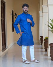 Cotton Handwoven Kurta Pajama Set