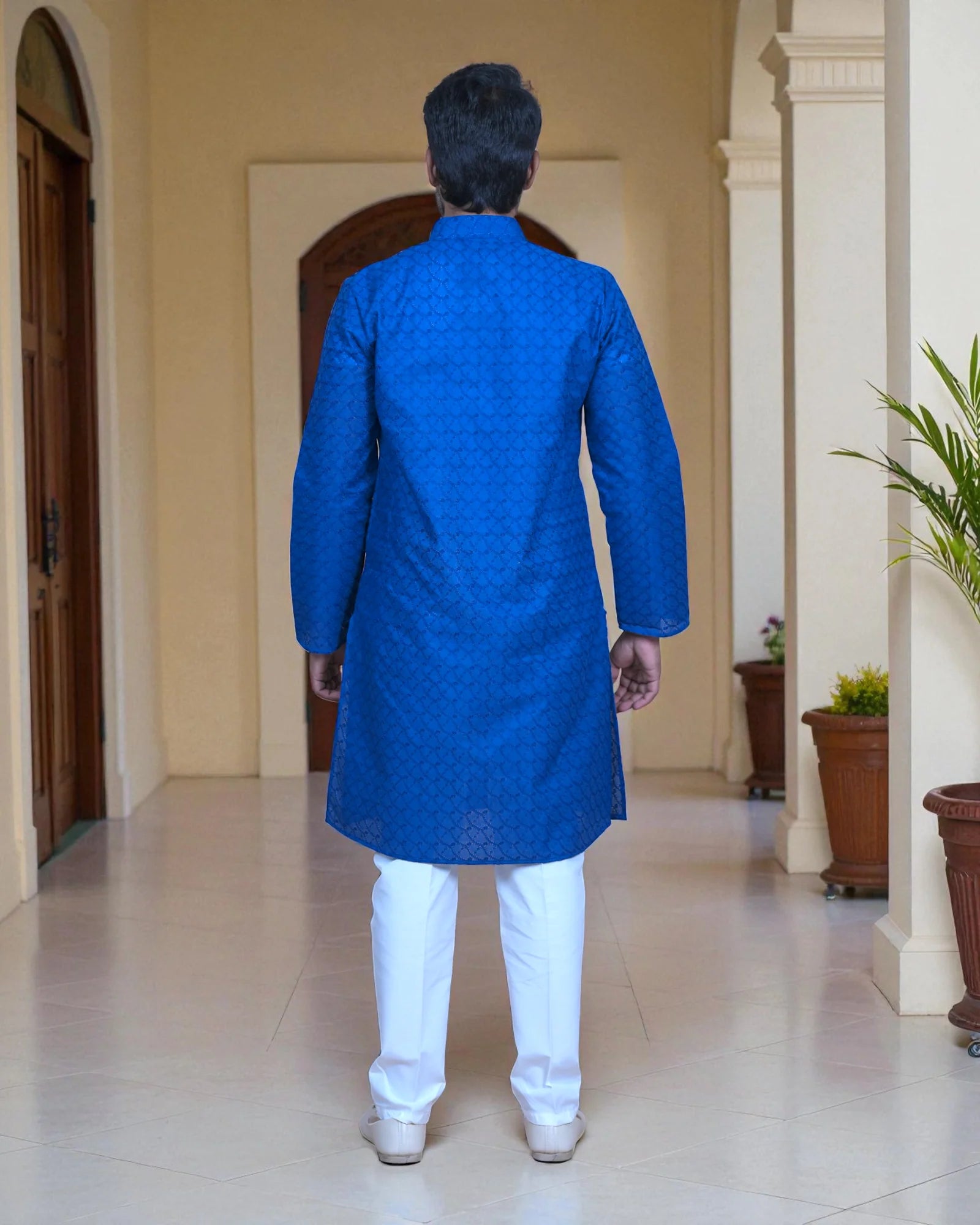Cotton Handwoven Kurta Pajama Set