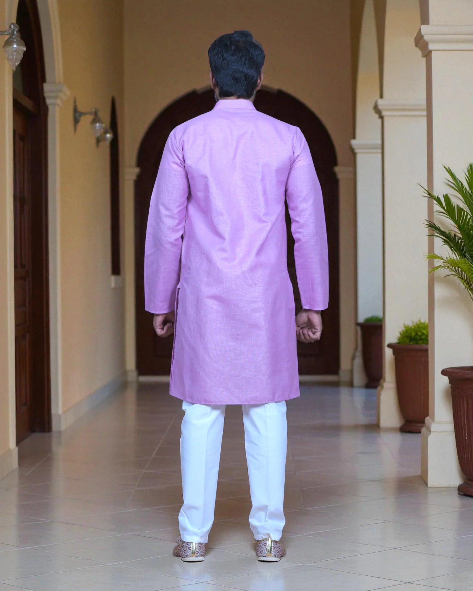 Cotton Plain Kurta Pajama Set