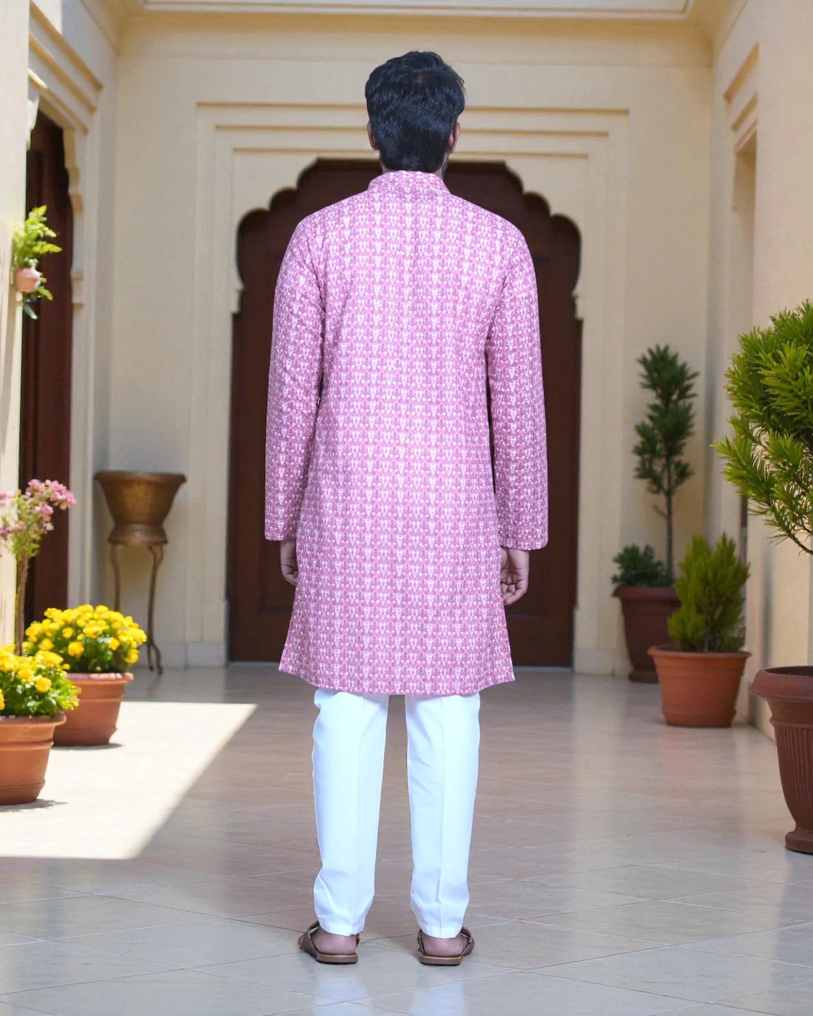 Floral Cotton Print Kurta Pajama Set