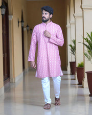 Floral Cotton Print Kurta Pajama Set