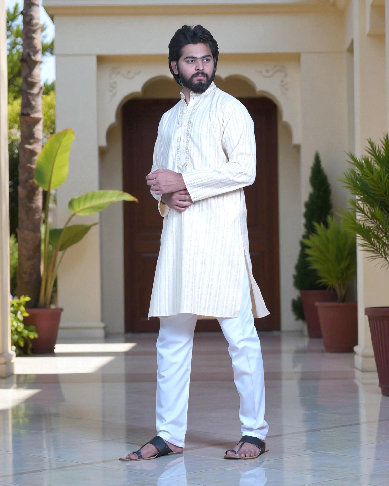 Traditional Embroidered Kurta Pajama