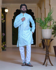 Floral Cotton Printed Kurta Pajama Set
