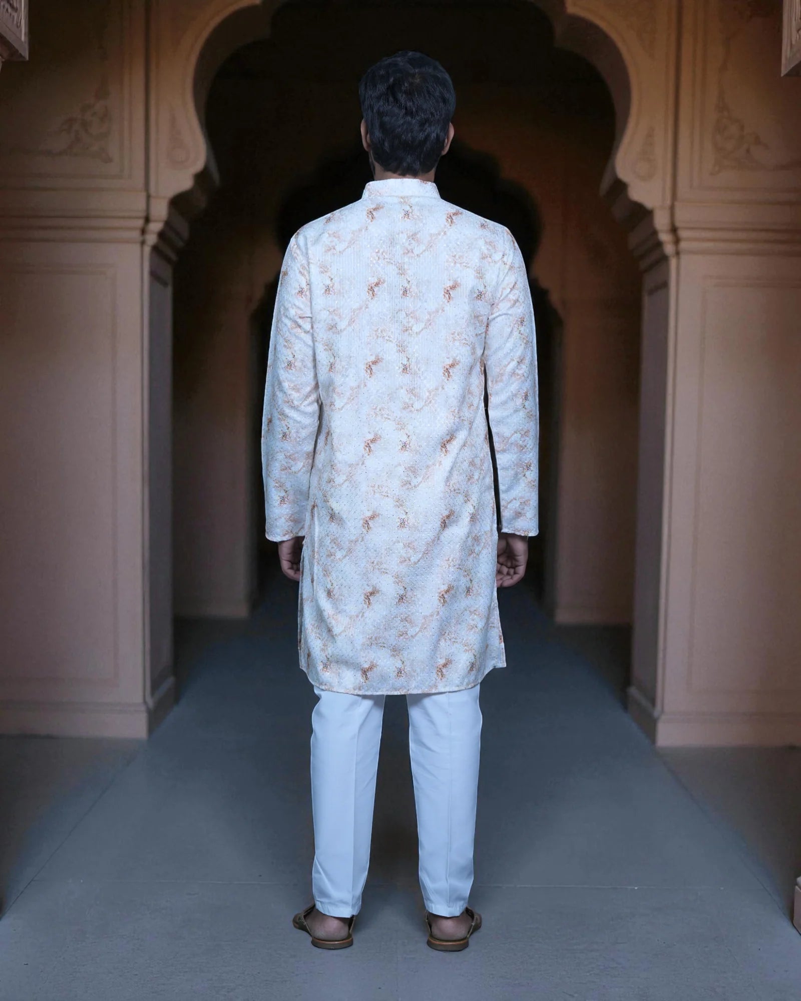 Cotton Shibori Printed Kurta Pajama Set