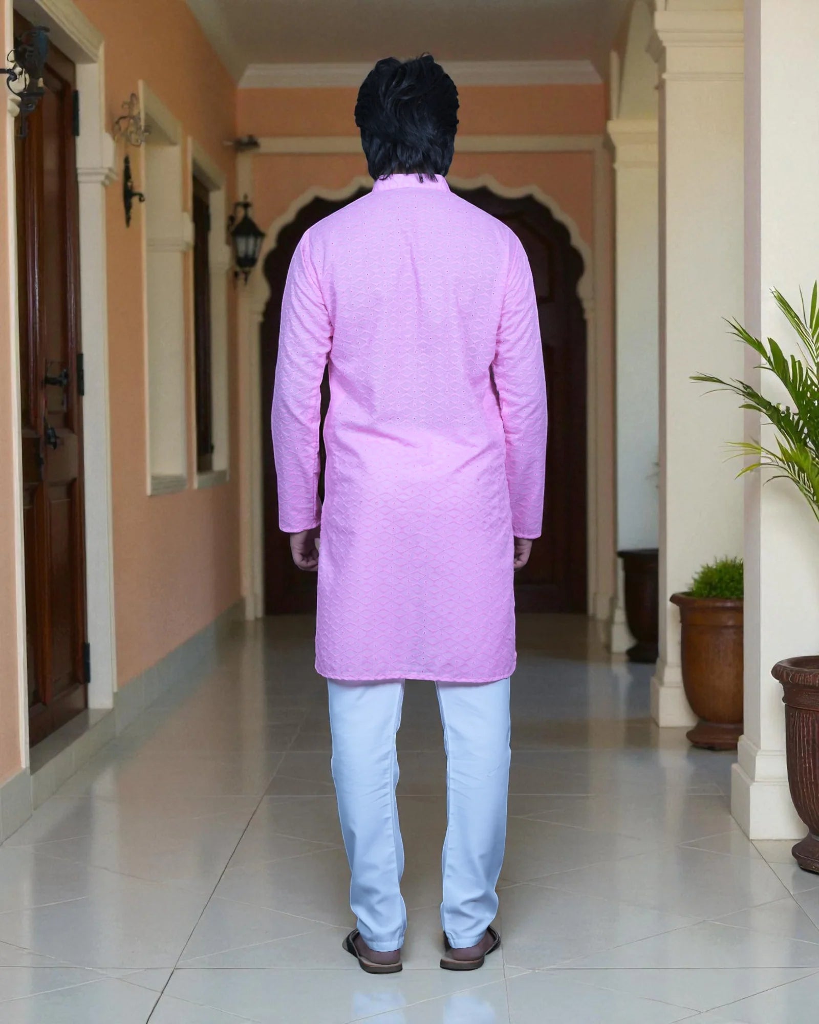 Cotton Woven Kurta Pajama Set
