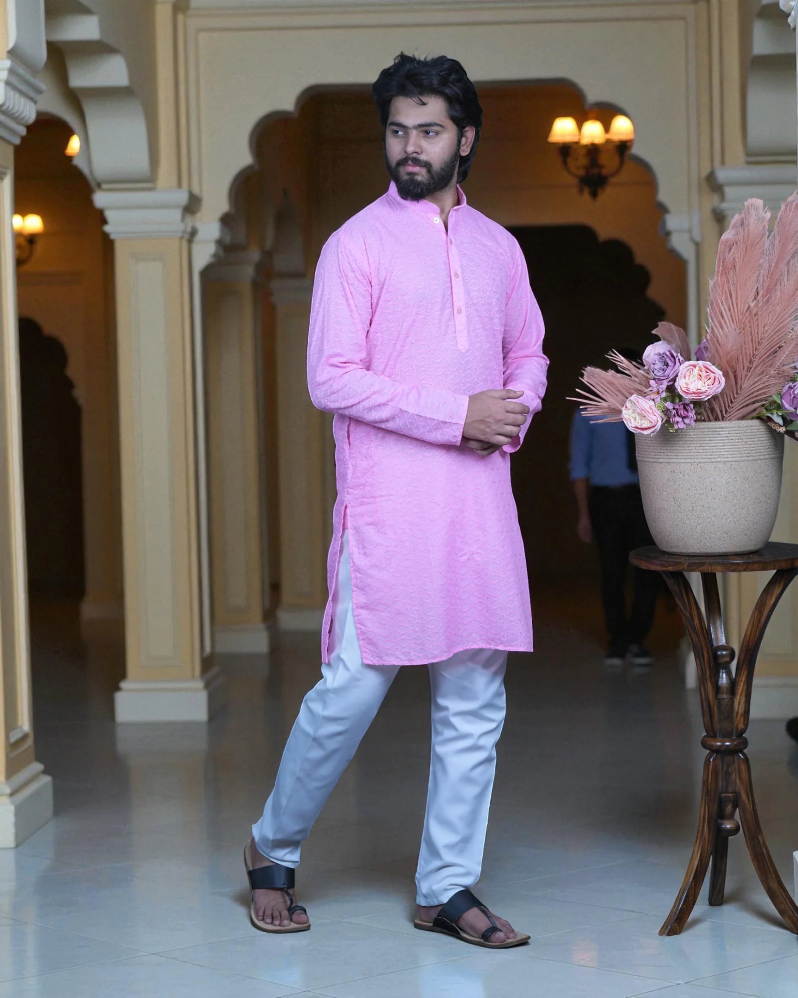 Cotton Woven Kurta Pajama Set