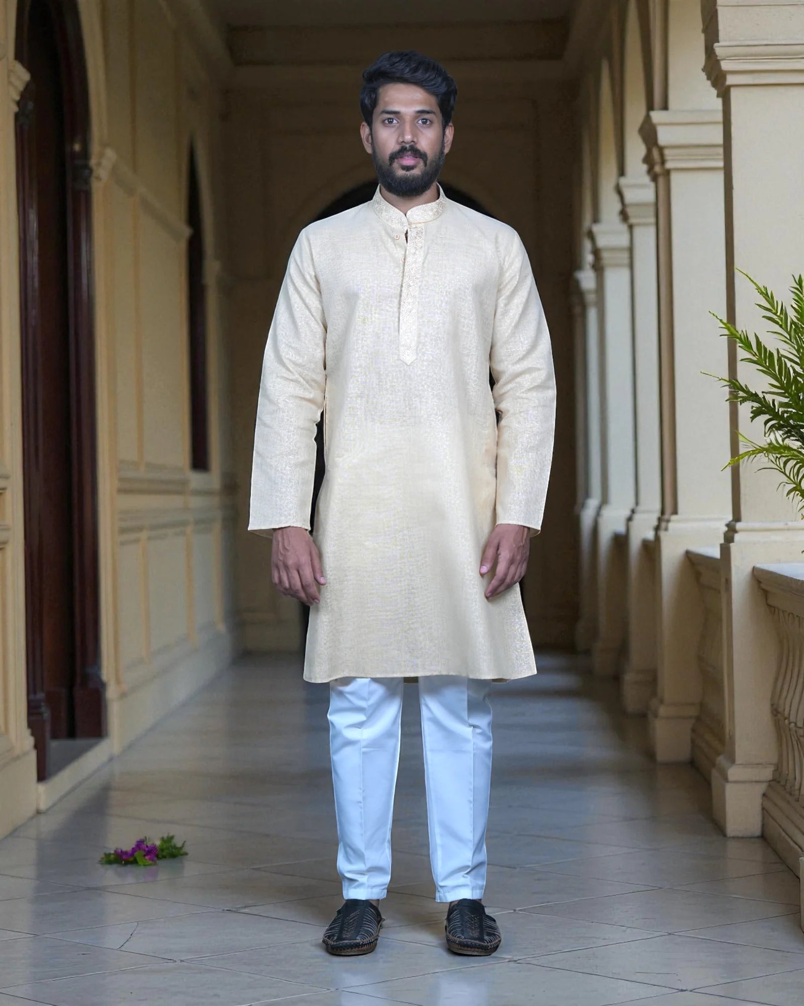 Textured Jacquard Kurta Pajama